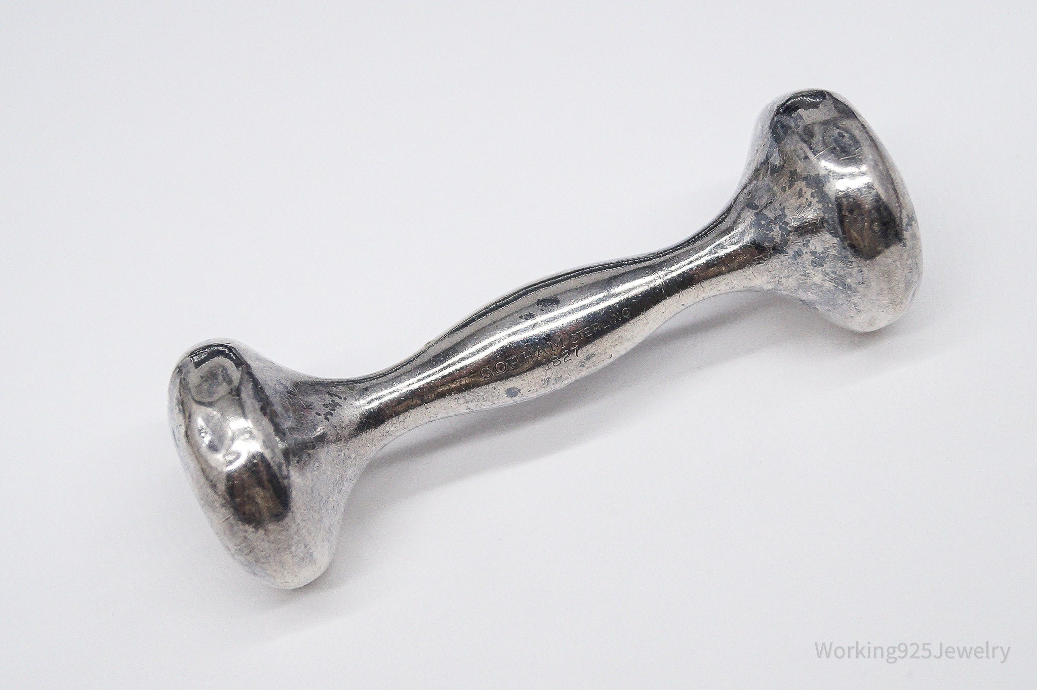 Antique Designer Gorham Large 1827 Sterling Silver Baby Rattle