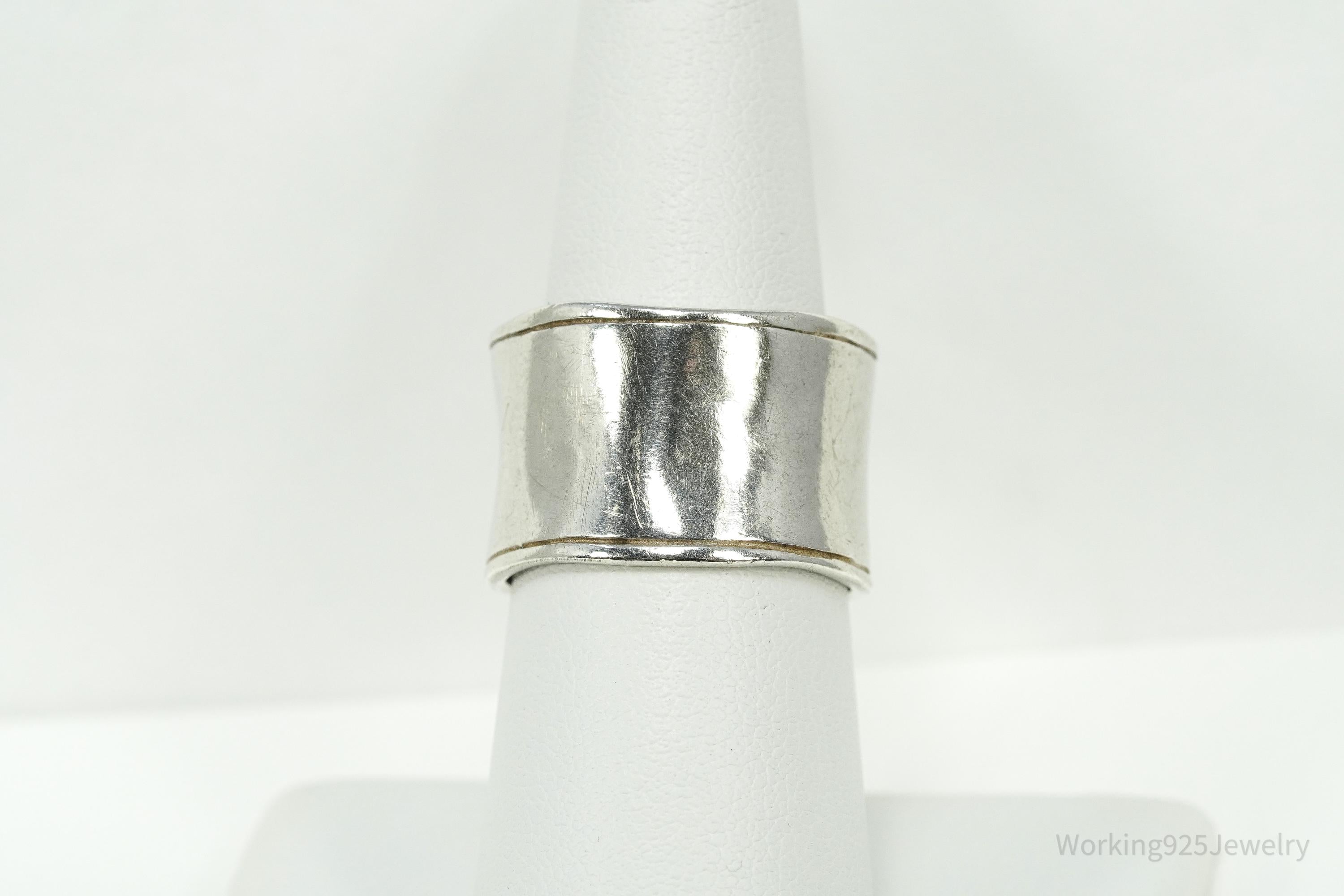 Vintage Designer Silpada Sterling Silver Band Ring - Size 8.25