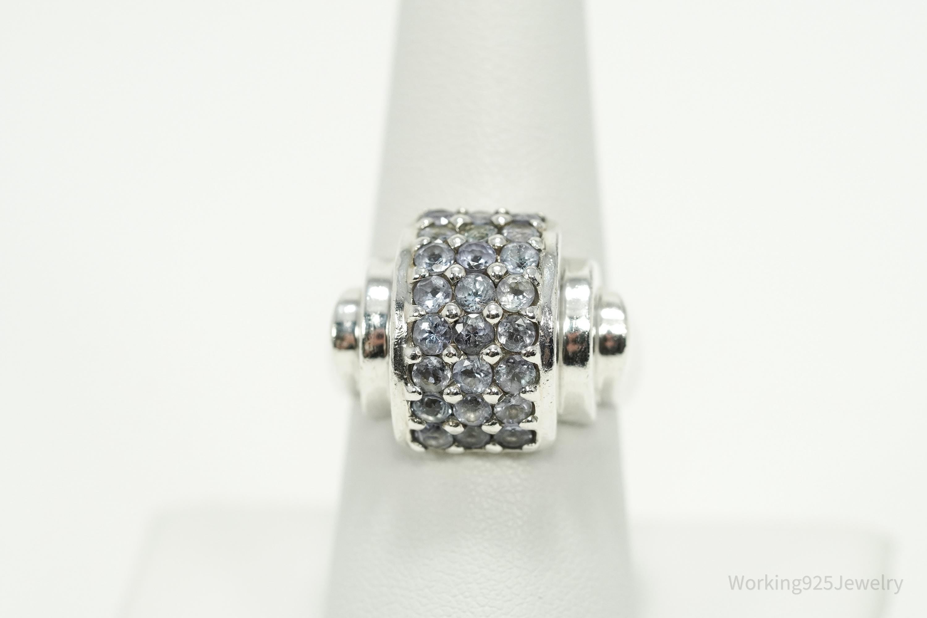 Vintage Iolite Sterling Silver Ring Size 8