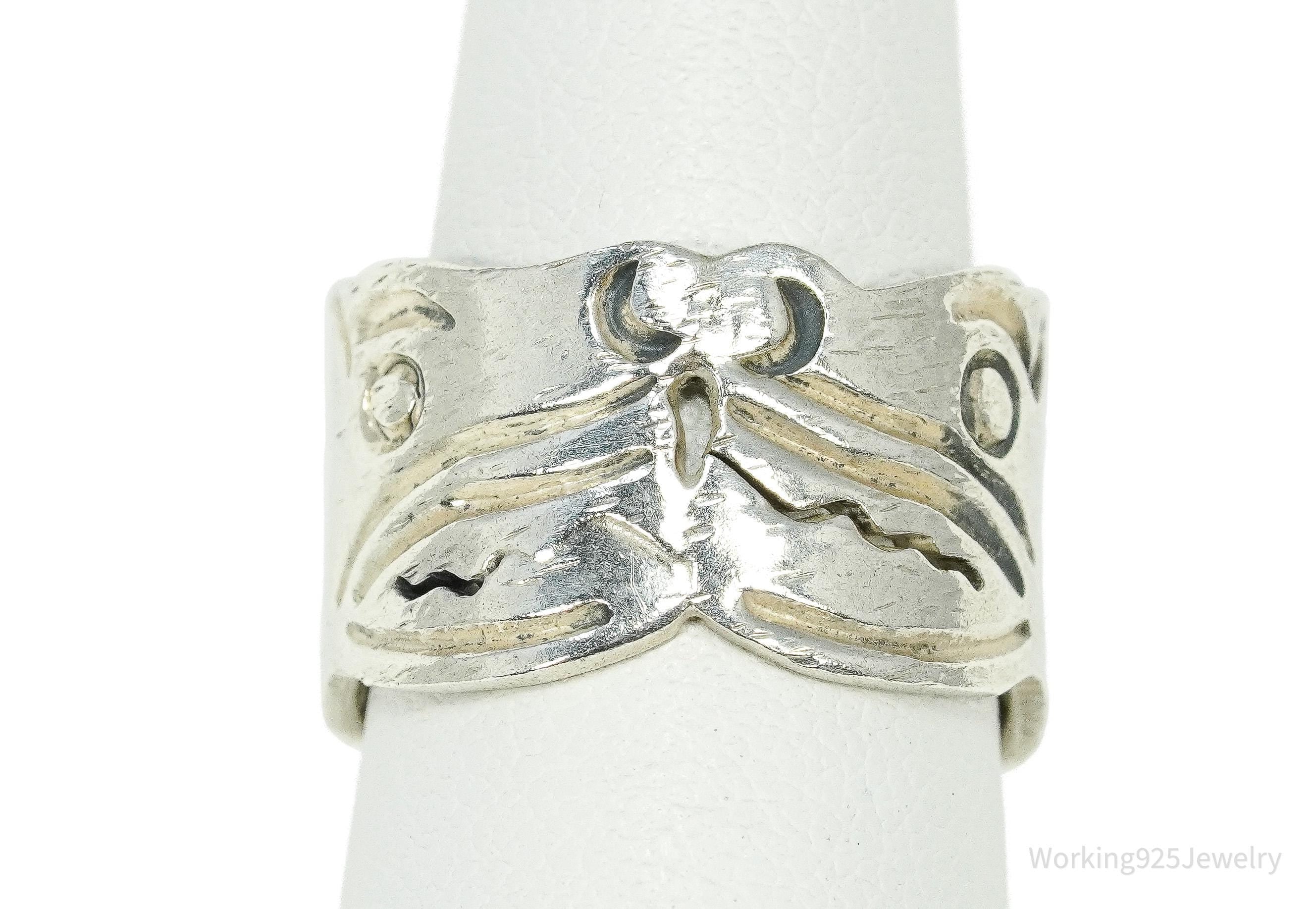 Vintage Mexican RJP Sterling Silver Ring - Size 5.5