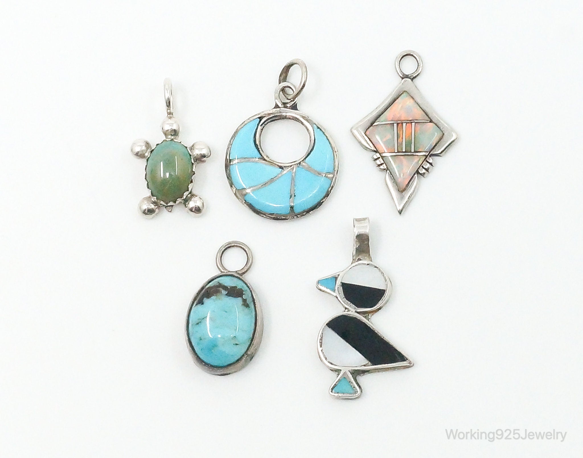Vintage Native American Sterling Silver Charms