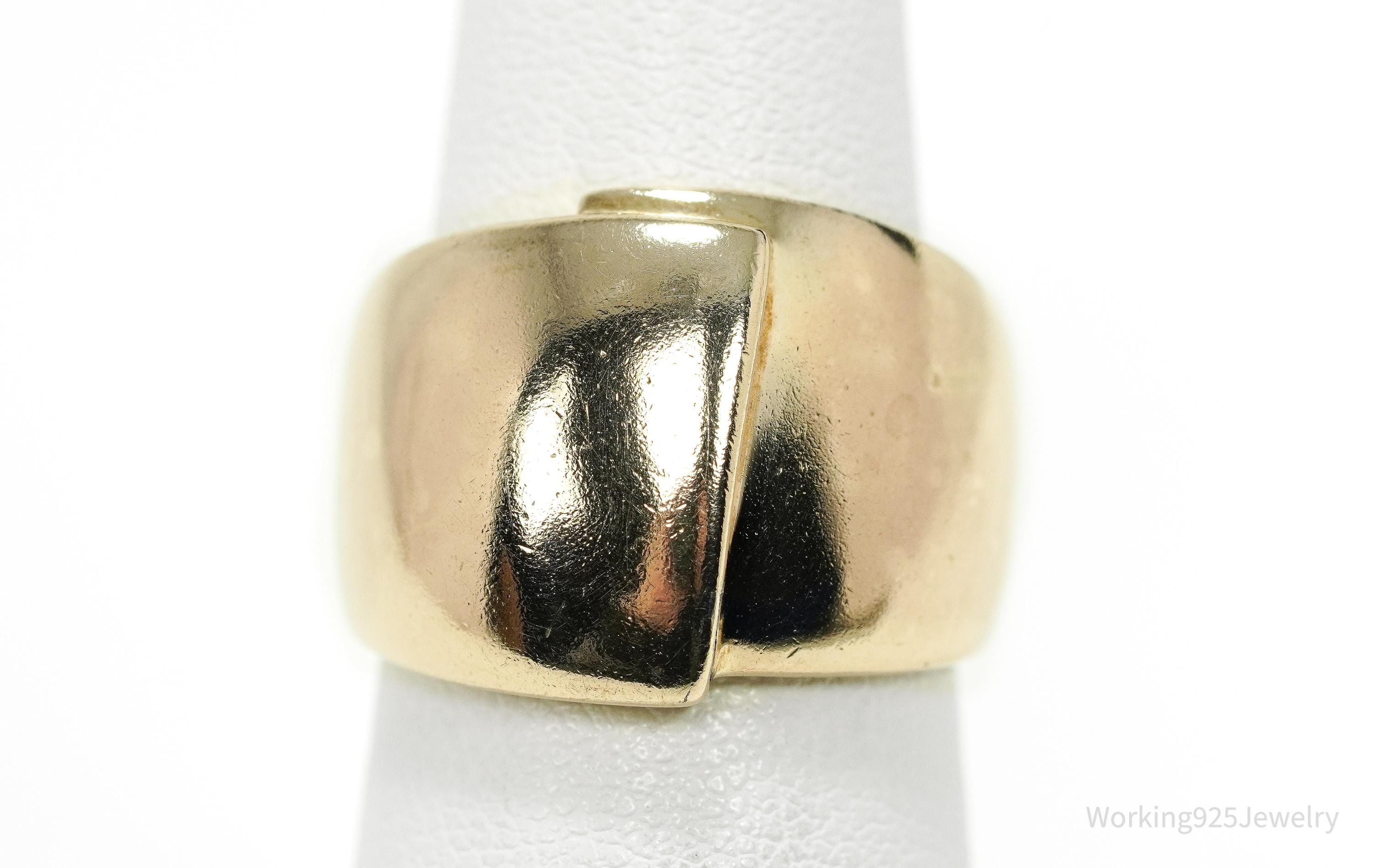 Vintage Ross Simons Rose Gold Vermeil Sterling Silver Band Ring - Size 7