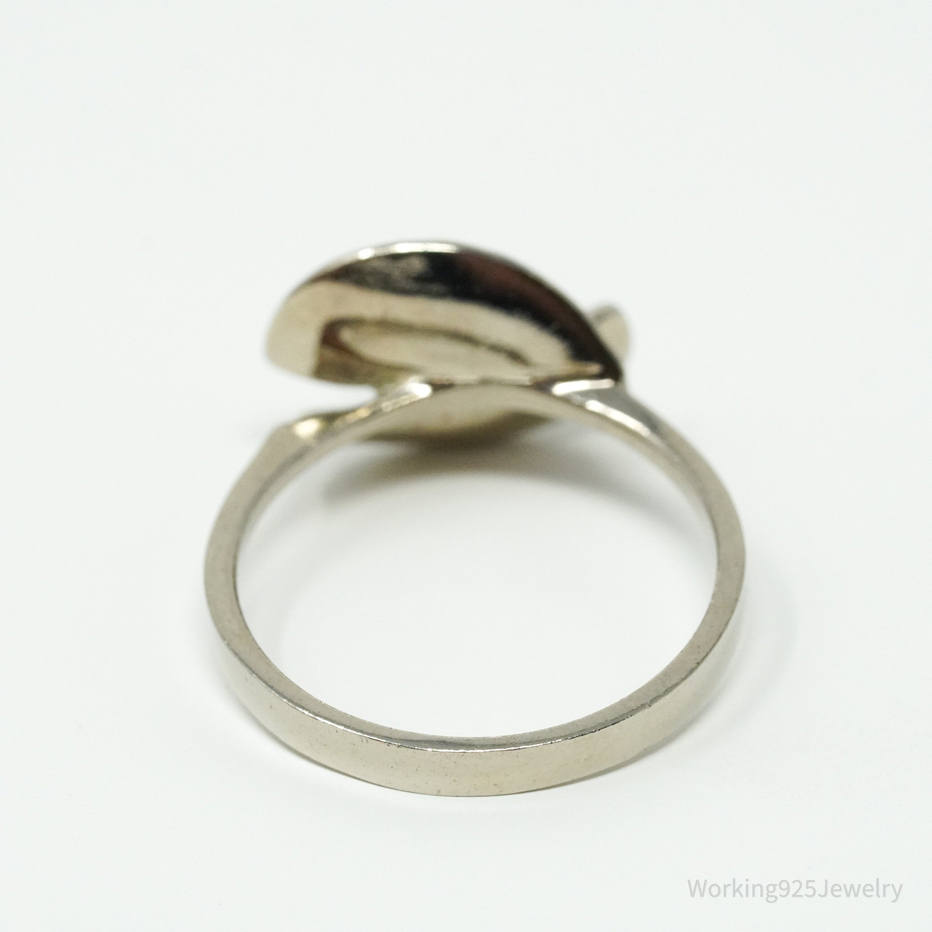 Vintage Pearl Sterling Silver Ring - Size 9