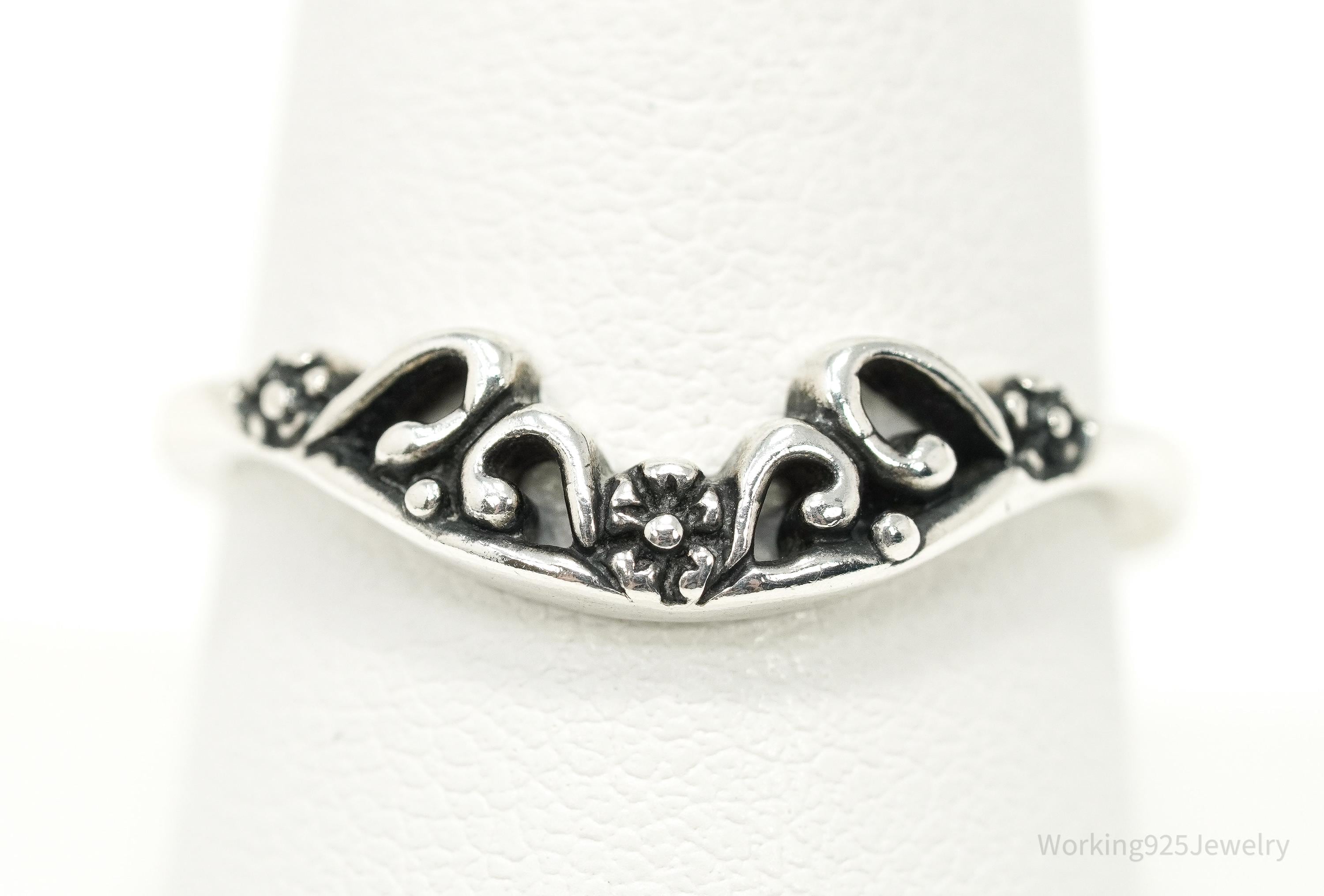 Vintage Native Designer Carolyn Pollack Relios Sterling Silver Ring Size 9