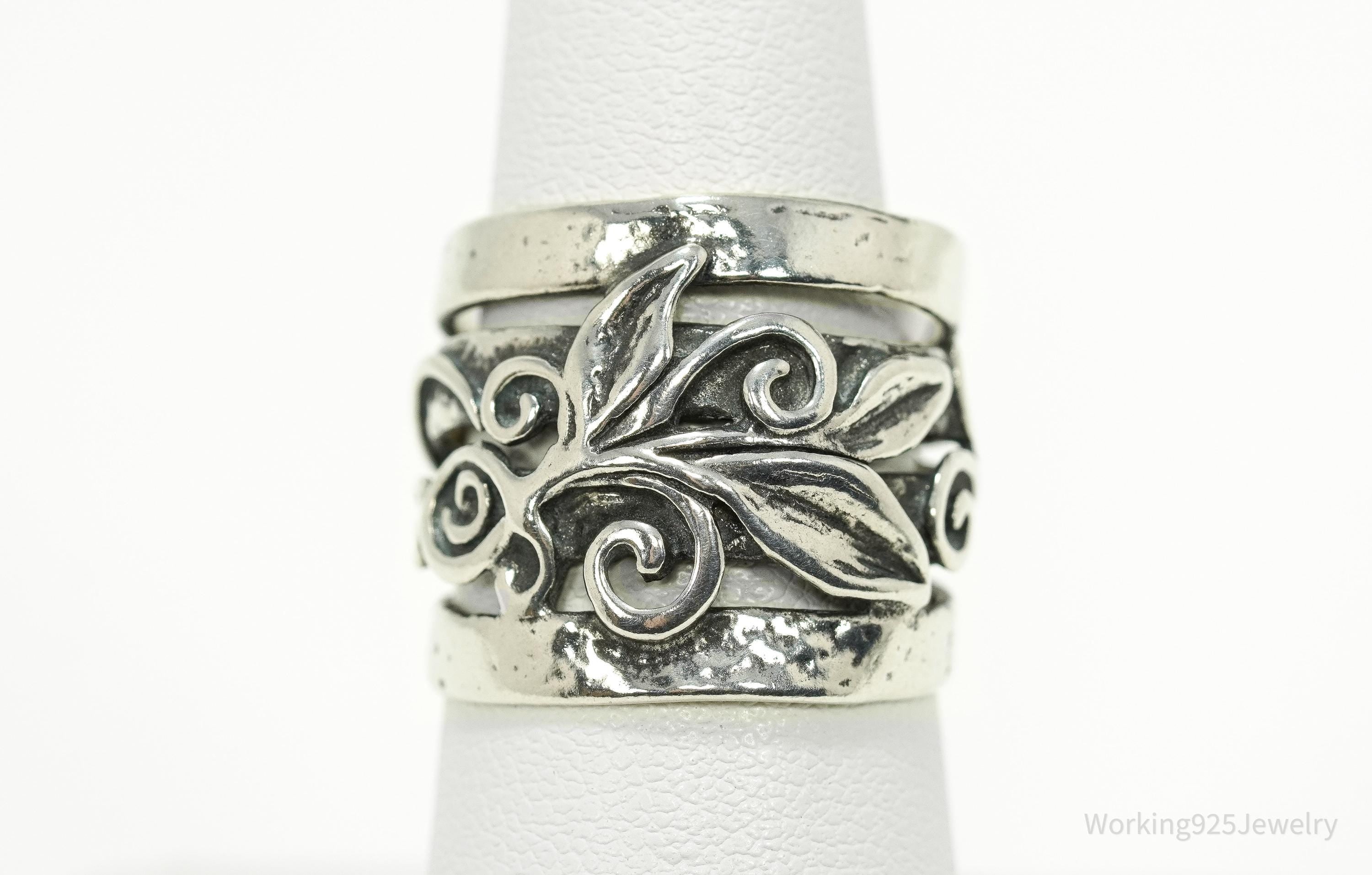 Vintage Shablool Didae Israel Sterling Silver Ring - Size 8.5