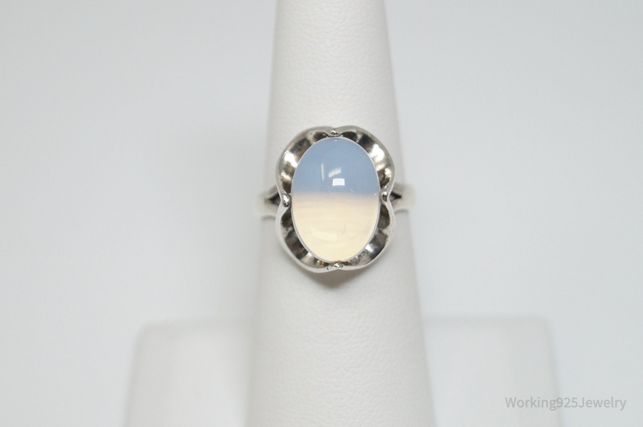 Vintage Opalite Southwestern Sterling Silver Ring - Sz 6.25