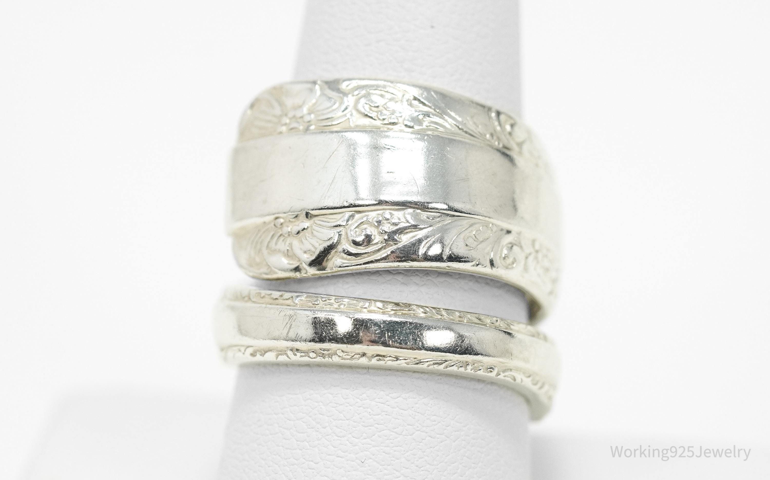 Antique TOWLE "Candlelight" Sterling Silver Spoon Ring Size 9.5