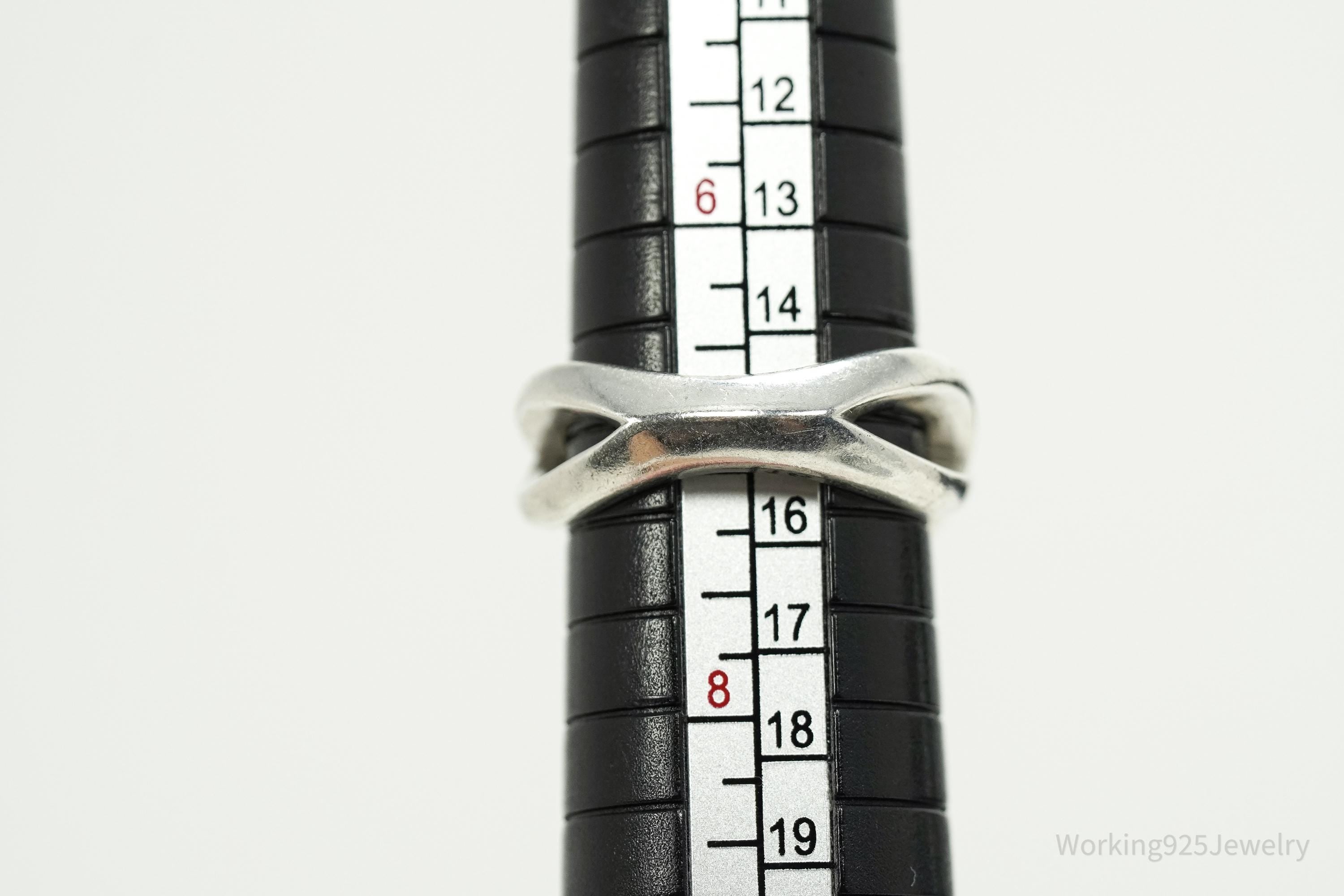 Retired Ann King Prasiolite & White Zircon 18K Gold Sterling Silver Ring Size 7