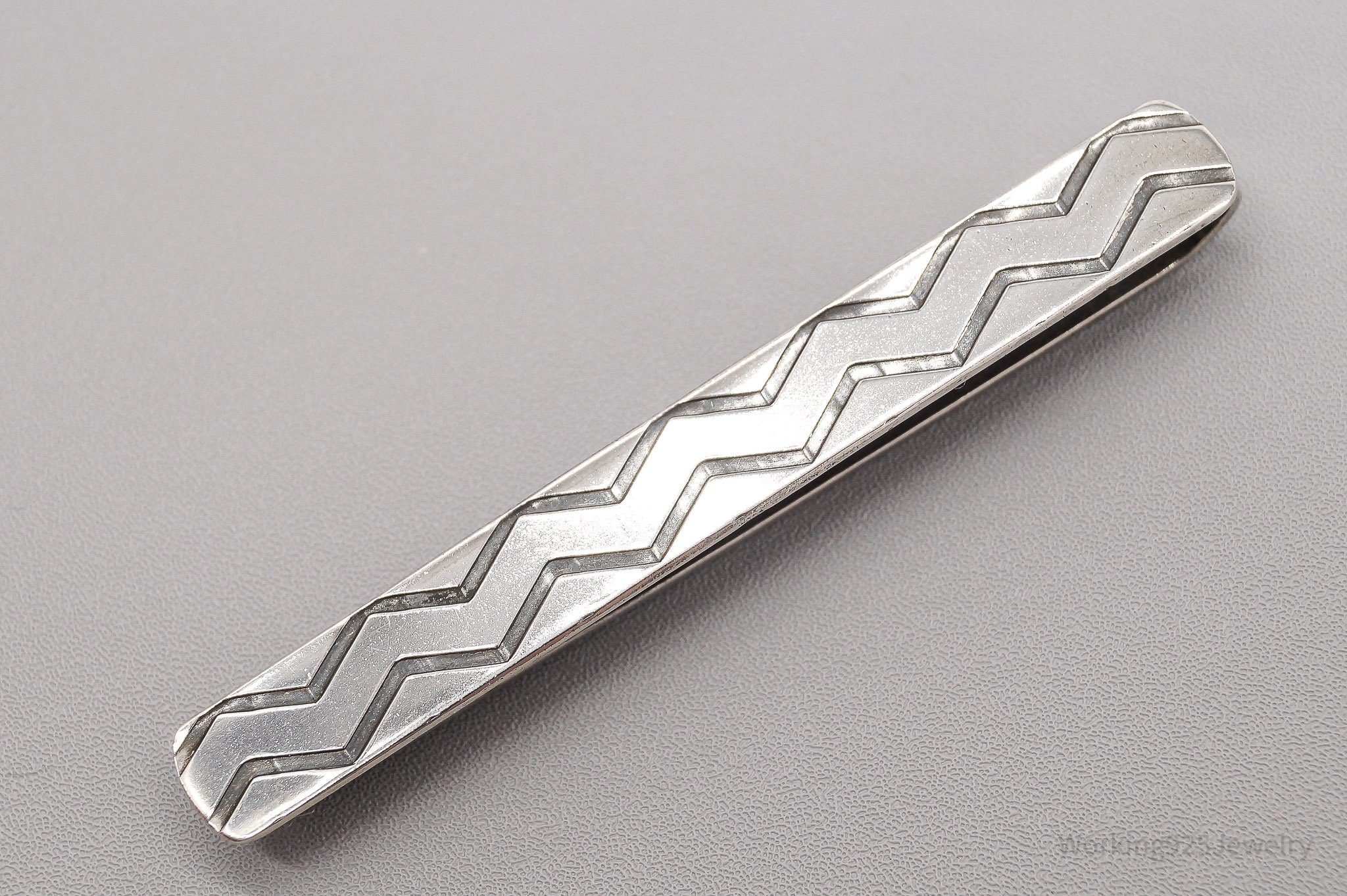 RARE Vintage Danish Modernist Hans Jensen 830S Silver Clip