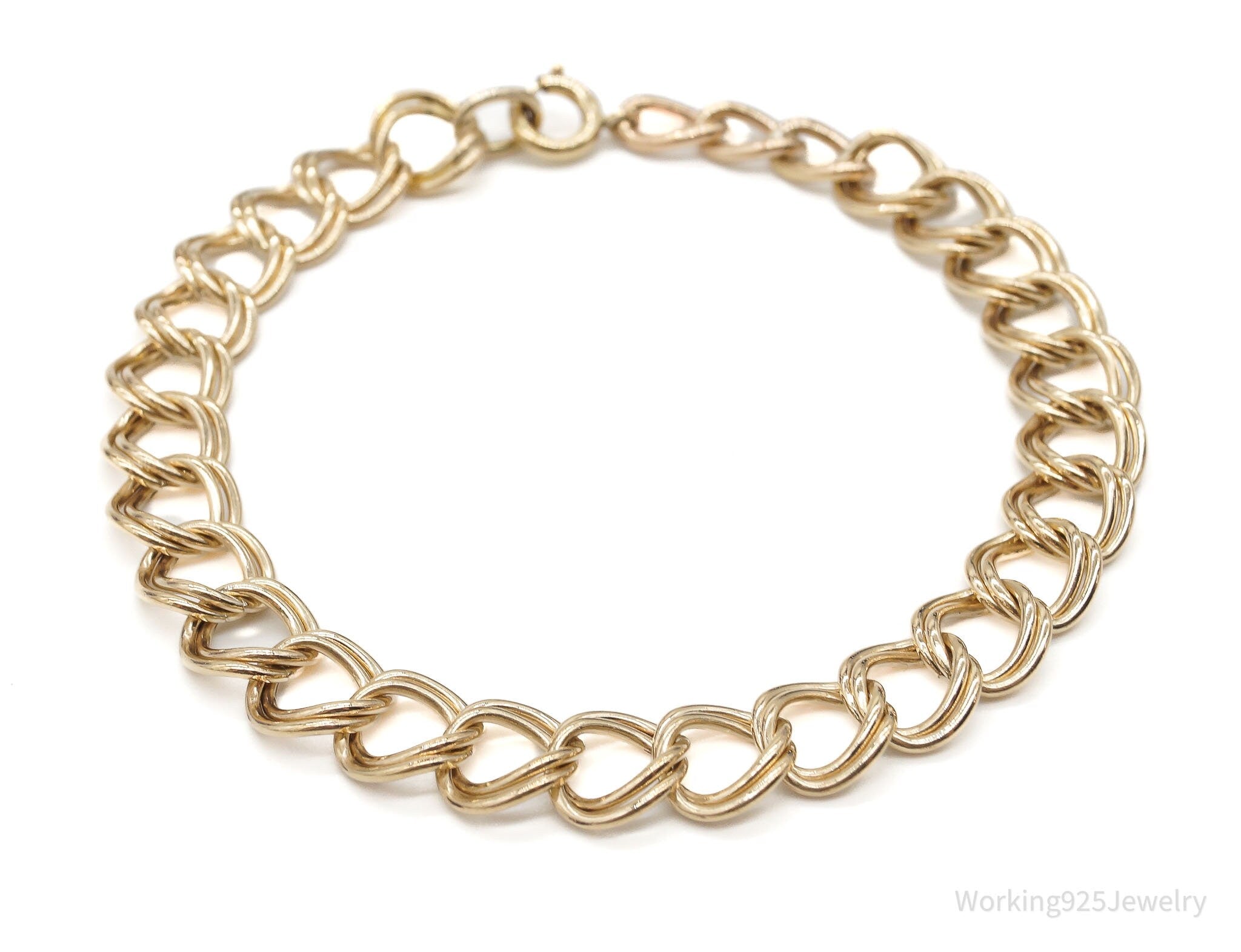 Vintage Retro 1950s 1/20 12K Gold Filled Double Links Bracelet