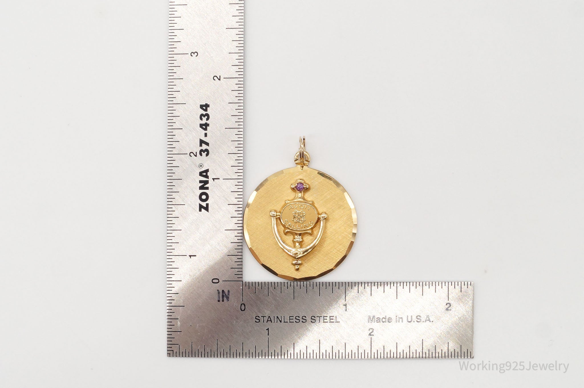 Rare Vintage Avon Presidents Club 10K Gold Filled Door Knocker Pendant