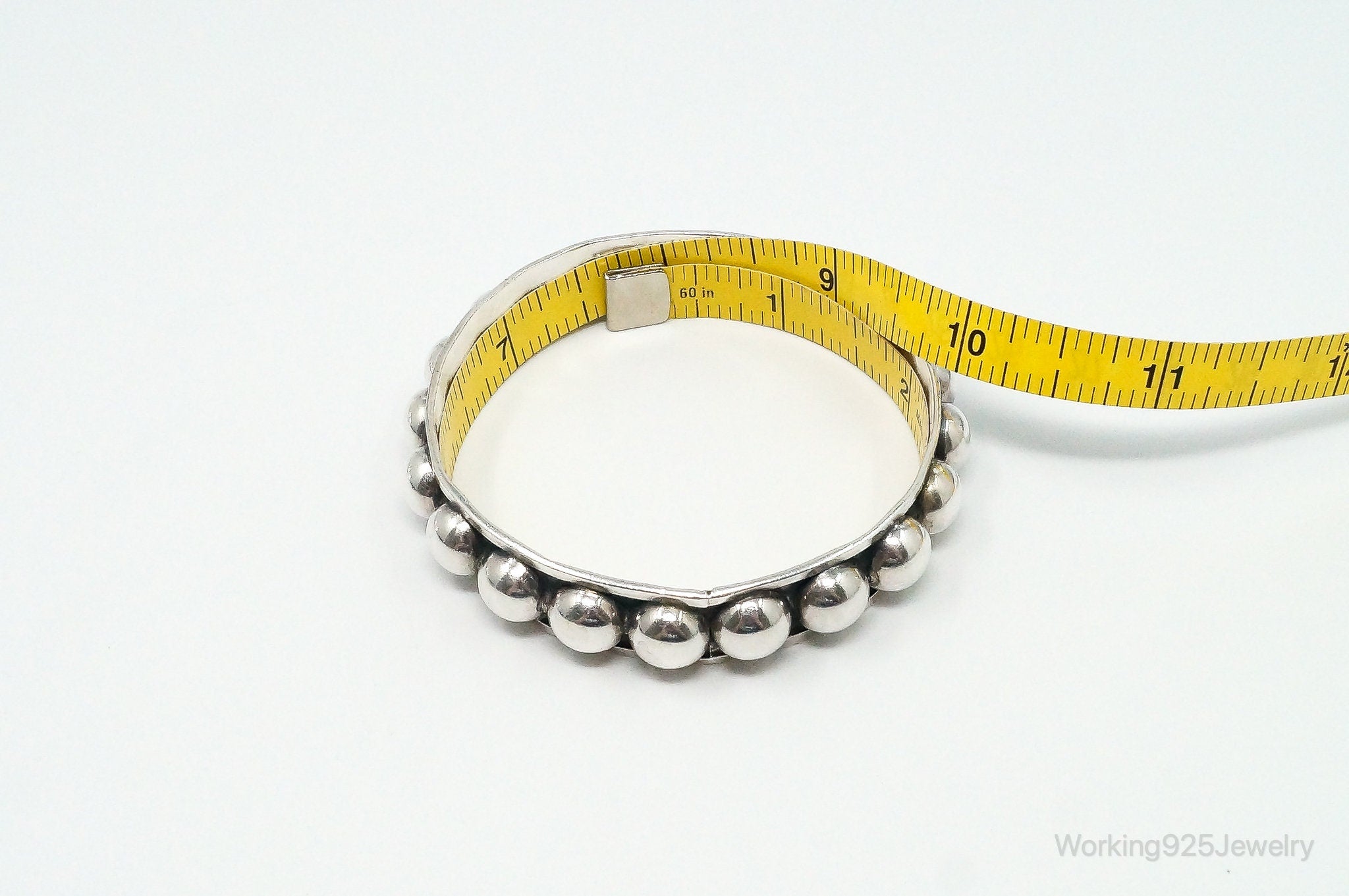 Vintage Mexico Modernist Sterling Silver Bracelet