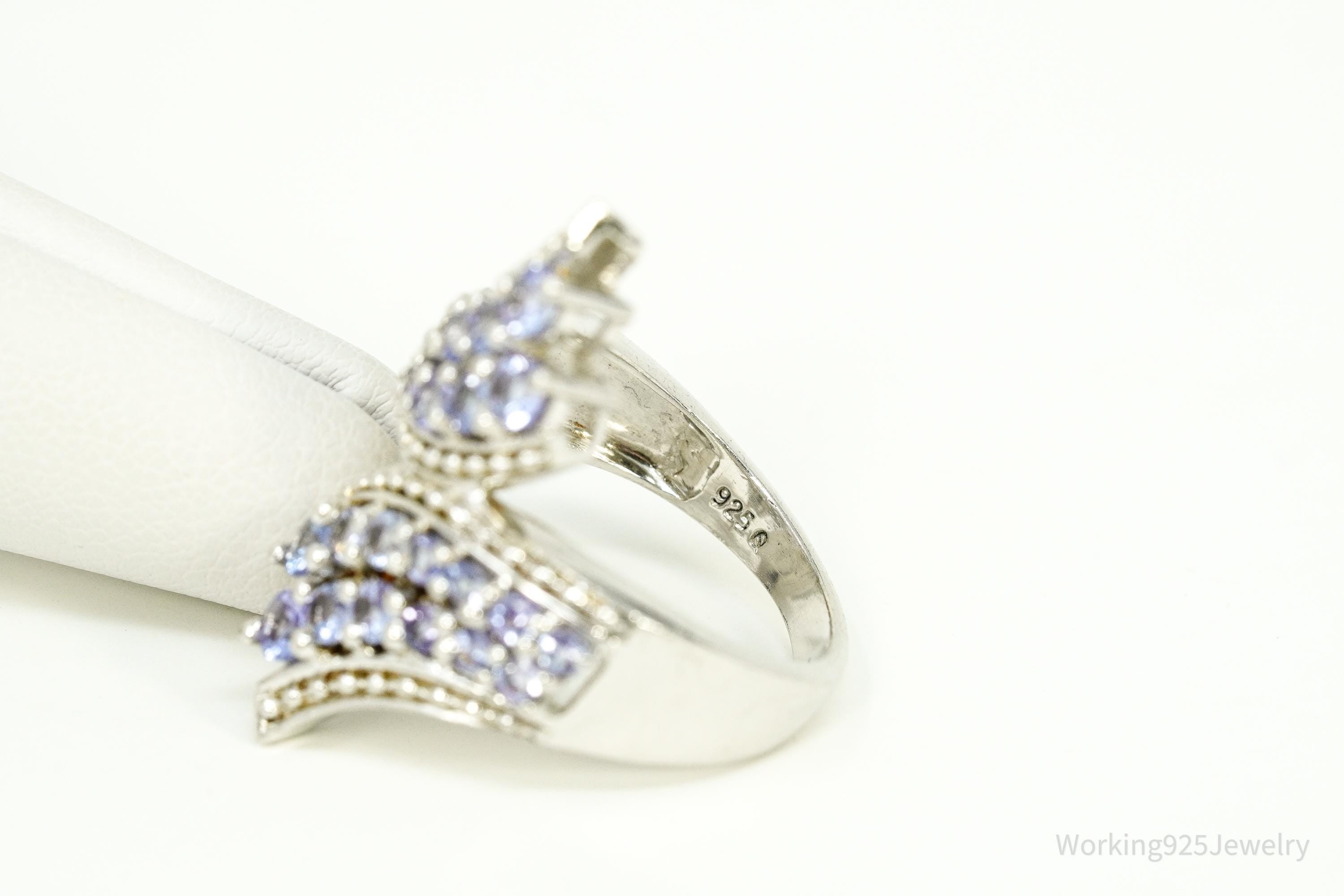 Tanzanite Sterling Silver Ring - Size 5.75