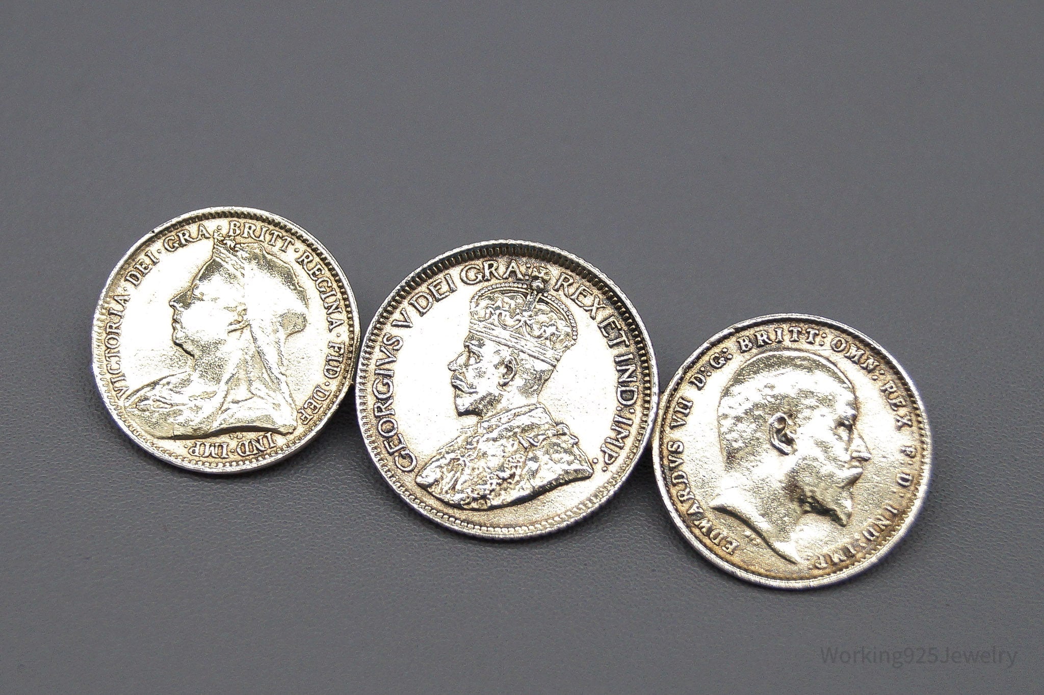 Antique Coins Silver Brooch Pin