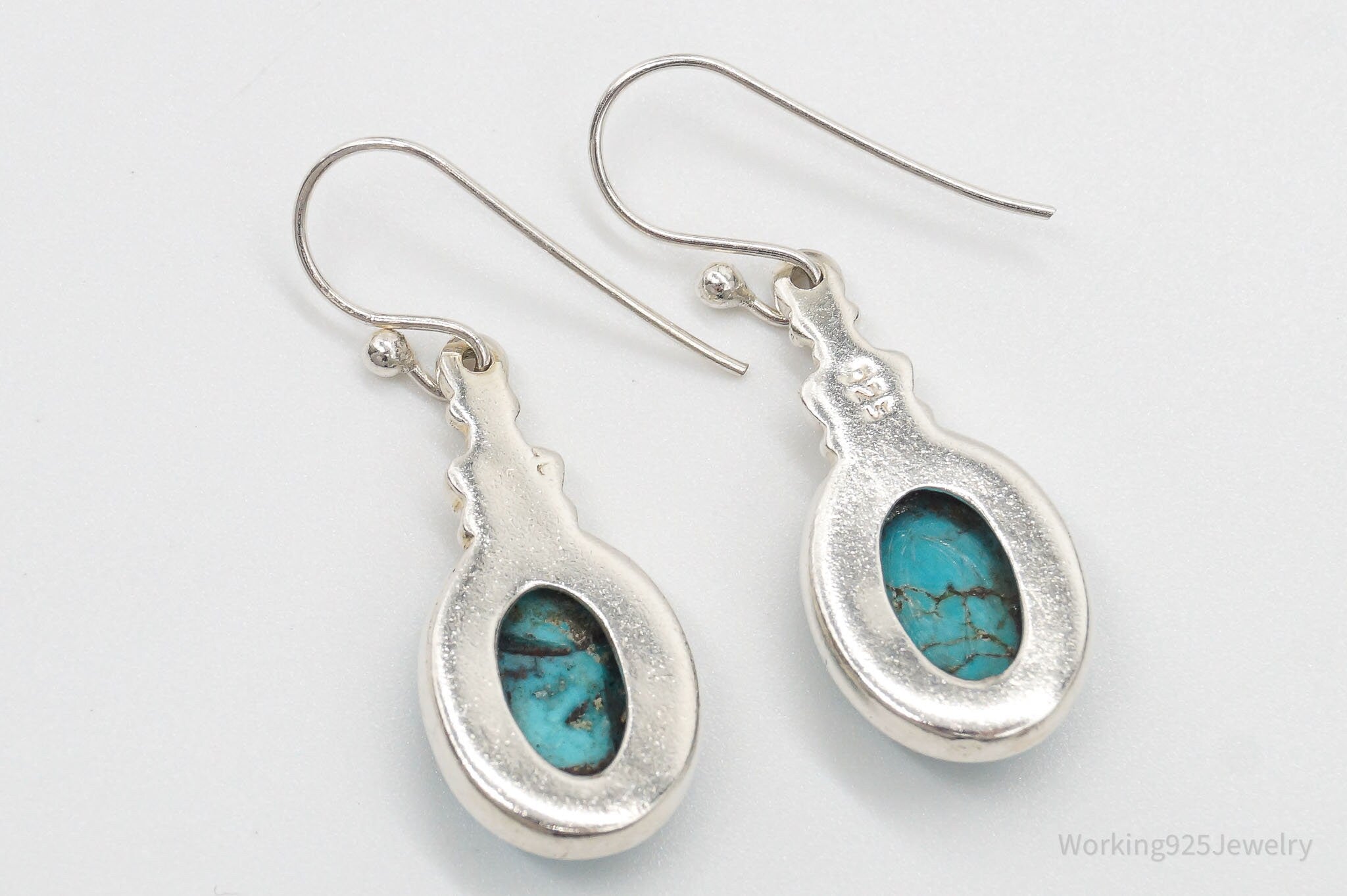 Vintage Turquoise Sterling Silver Earrings