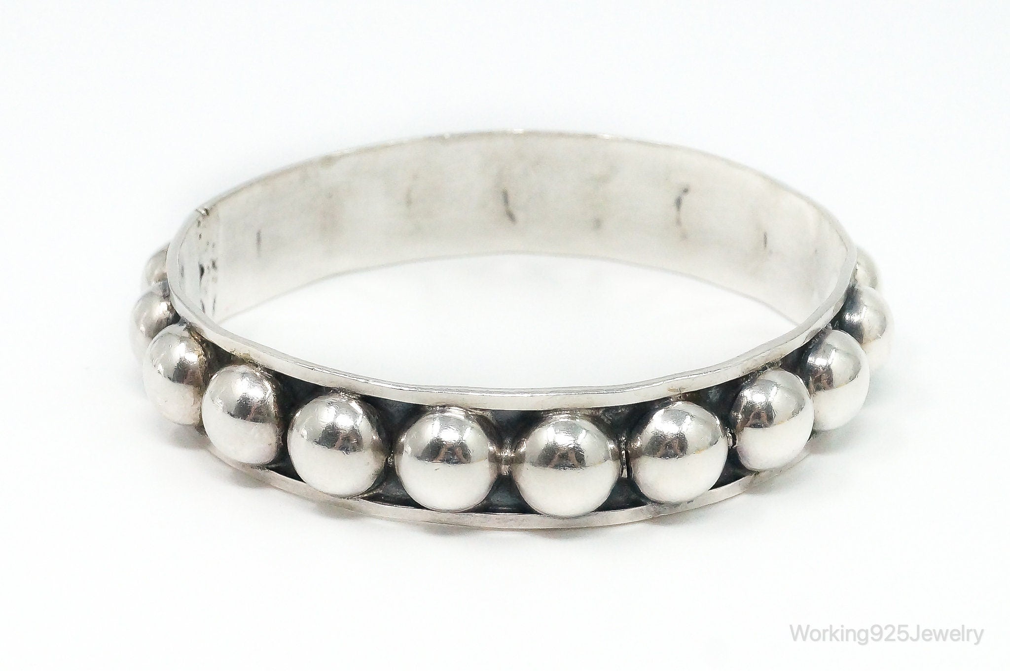 Vintage Mexico Modernist Sterling Silver Bracelet