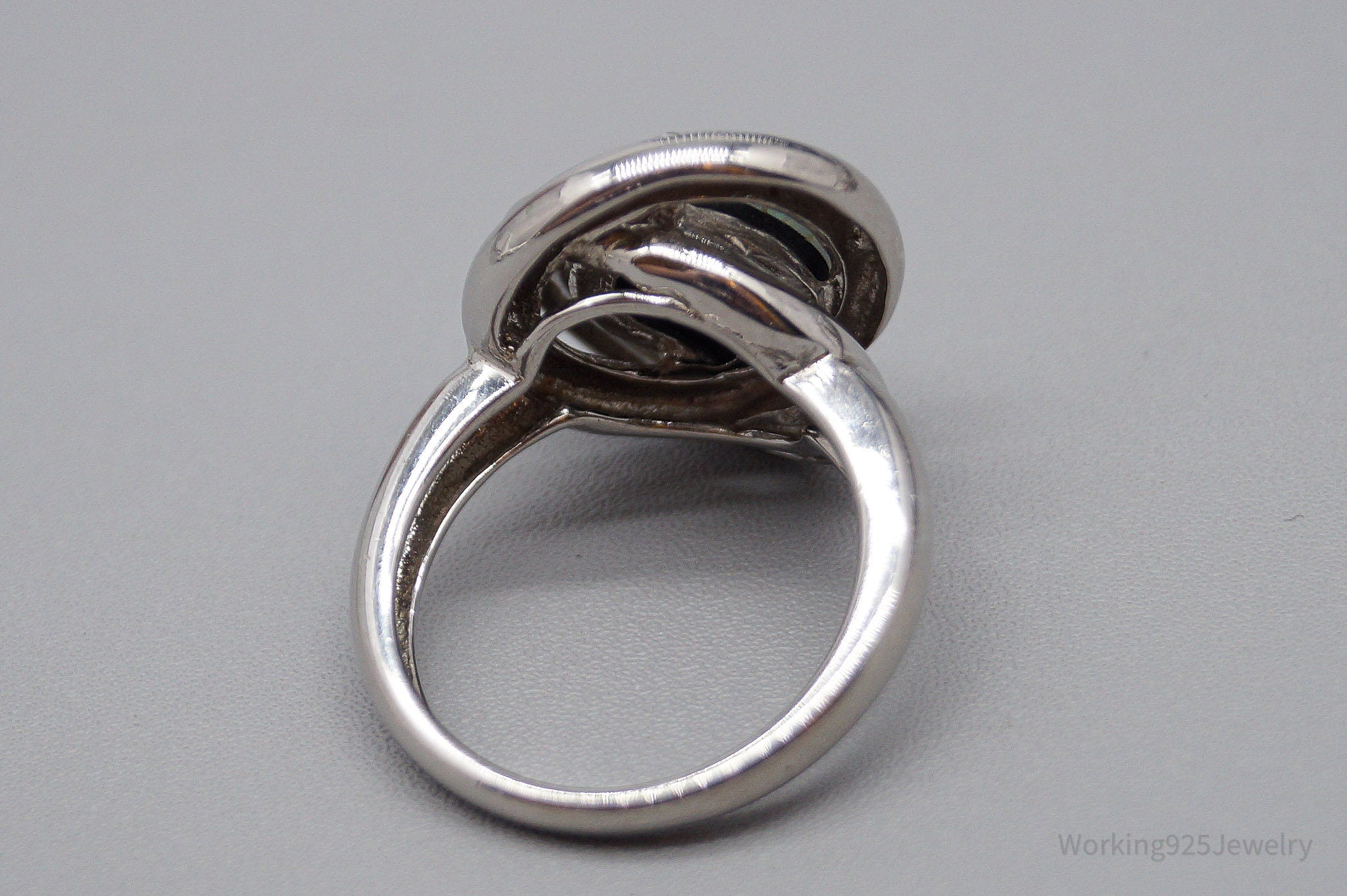 Vintage KN Opal Sterling Silver Ring - Size 7