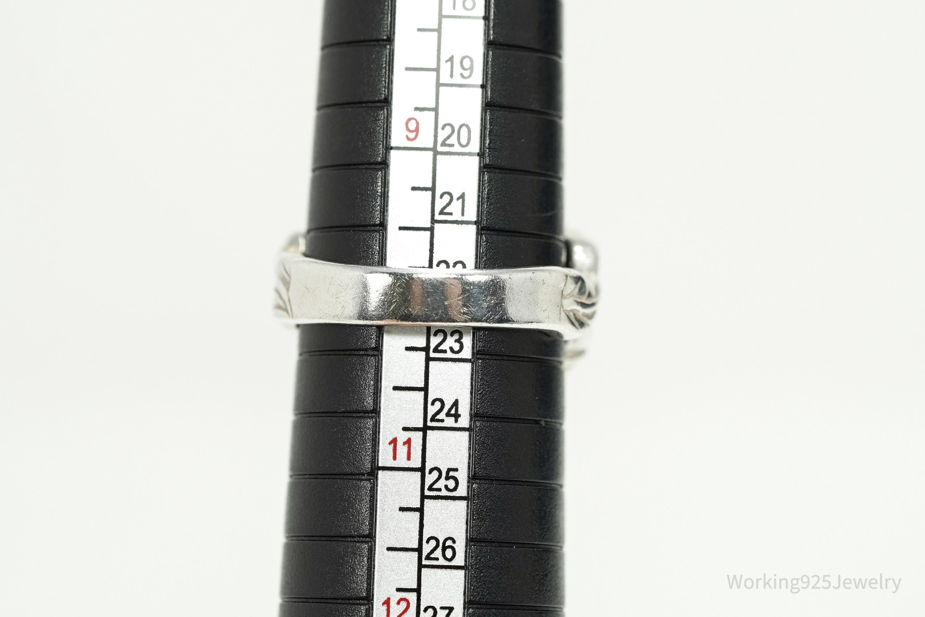 Vintage Native Designer Carolyn Pollack Sterling Silver Ring - Size 10