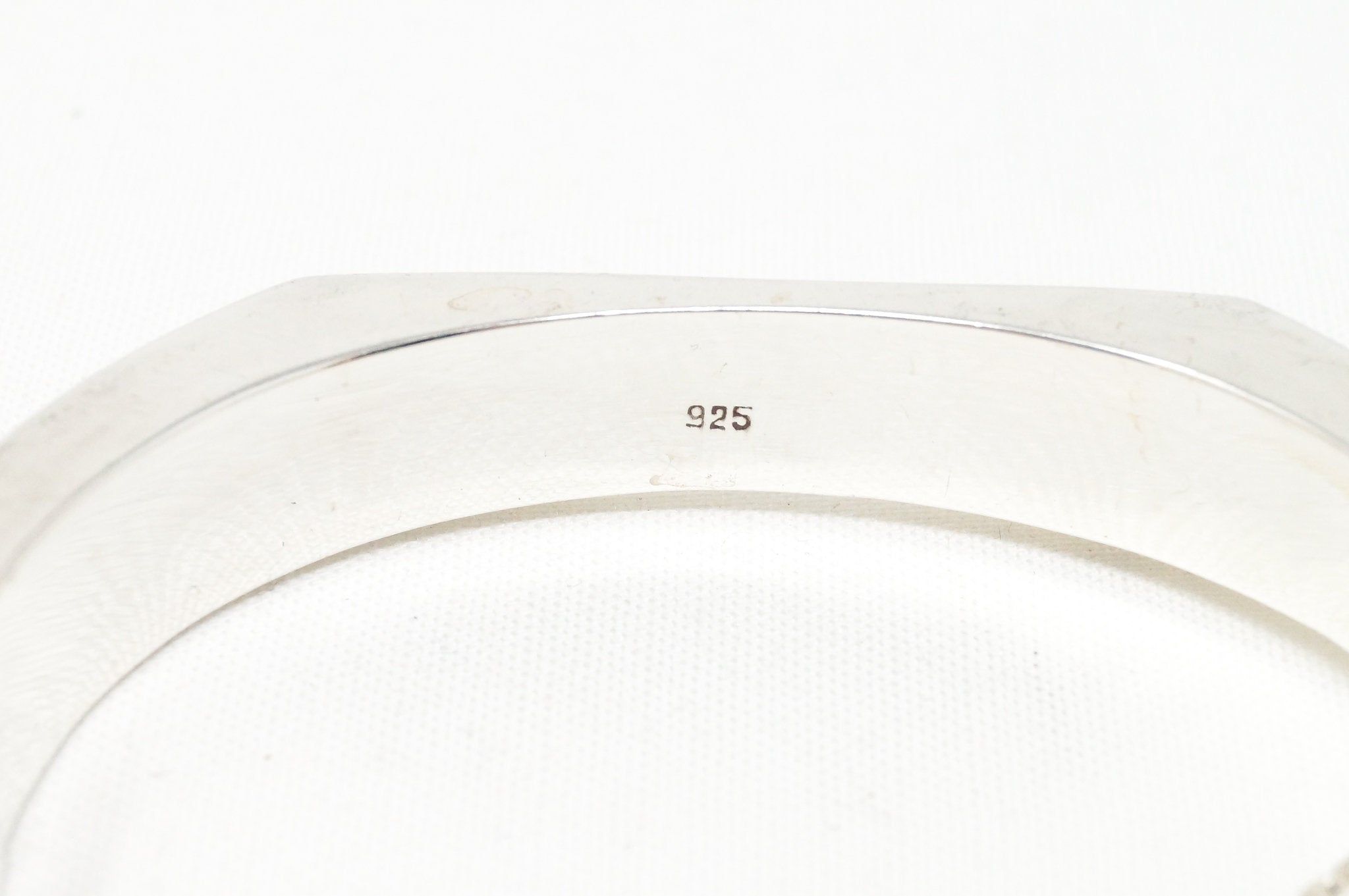 Vintage Modern Deco Sleek Sterling Silver Bracelet