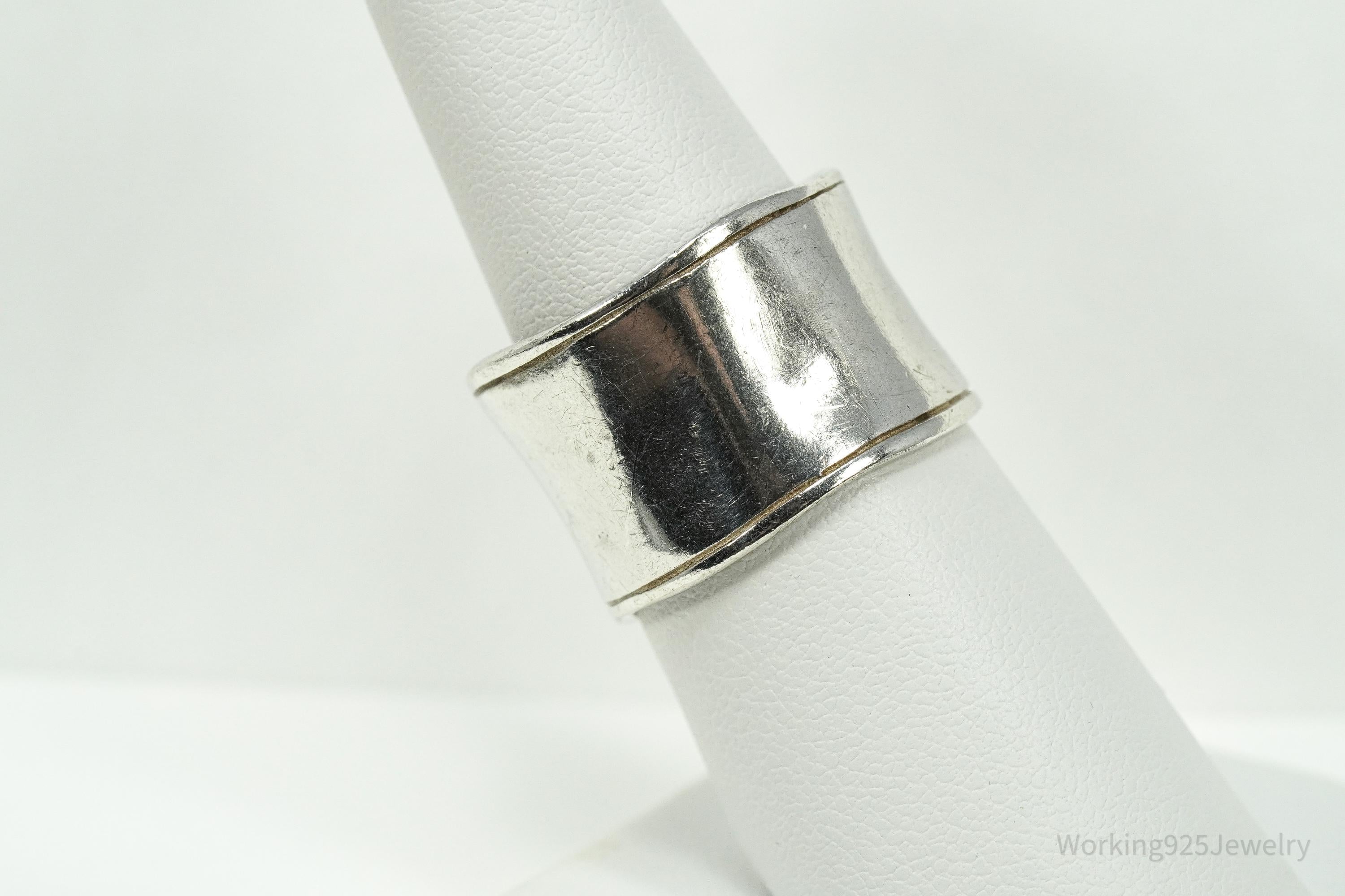Vintage Designer Silpada Sterling Silver Band Ring - Size 8.25