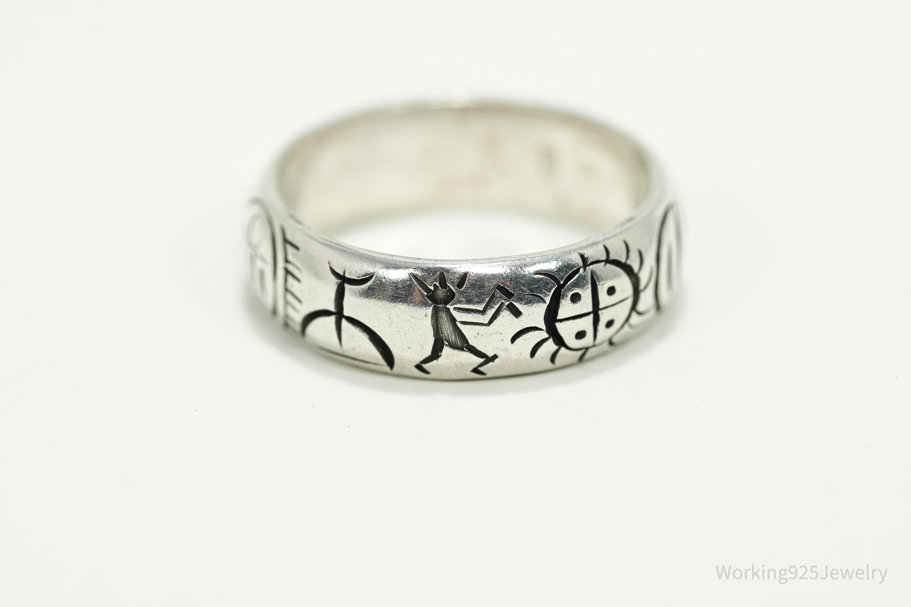 Vintage Berber Sterling Silver Ring Size 7.25