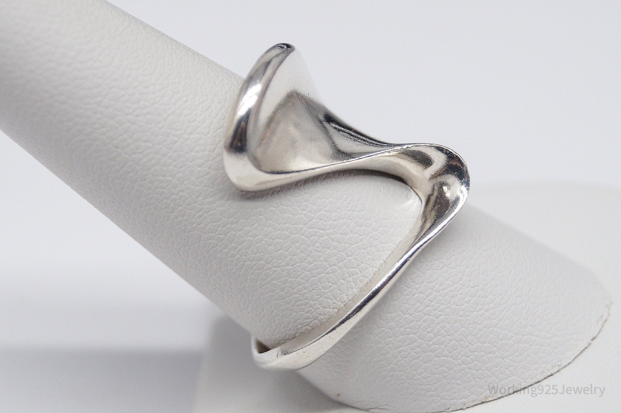 Vintage Boma Modernist Style Sterling Silver Ring - Size 10