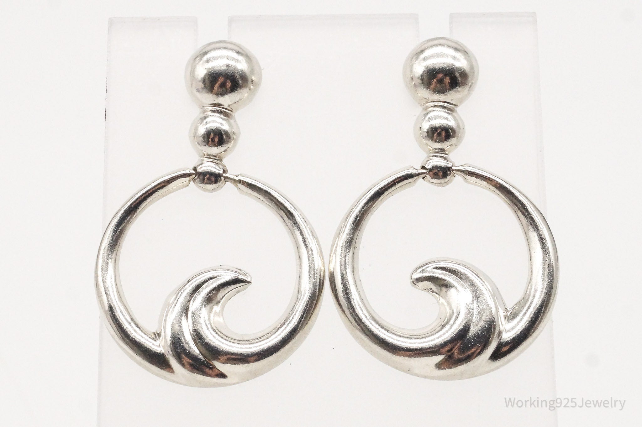 Vintage Waves Sterling Silver Thai Earrings