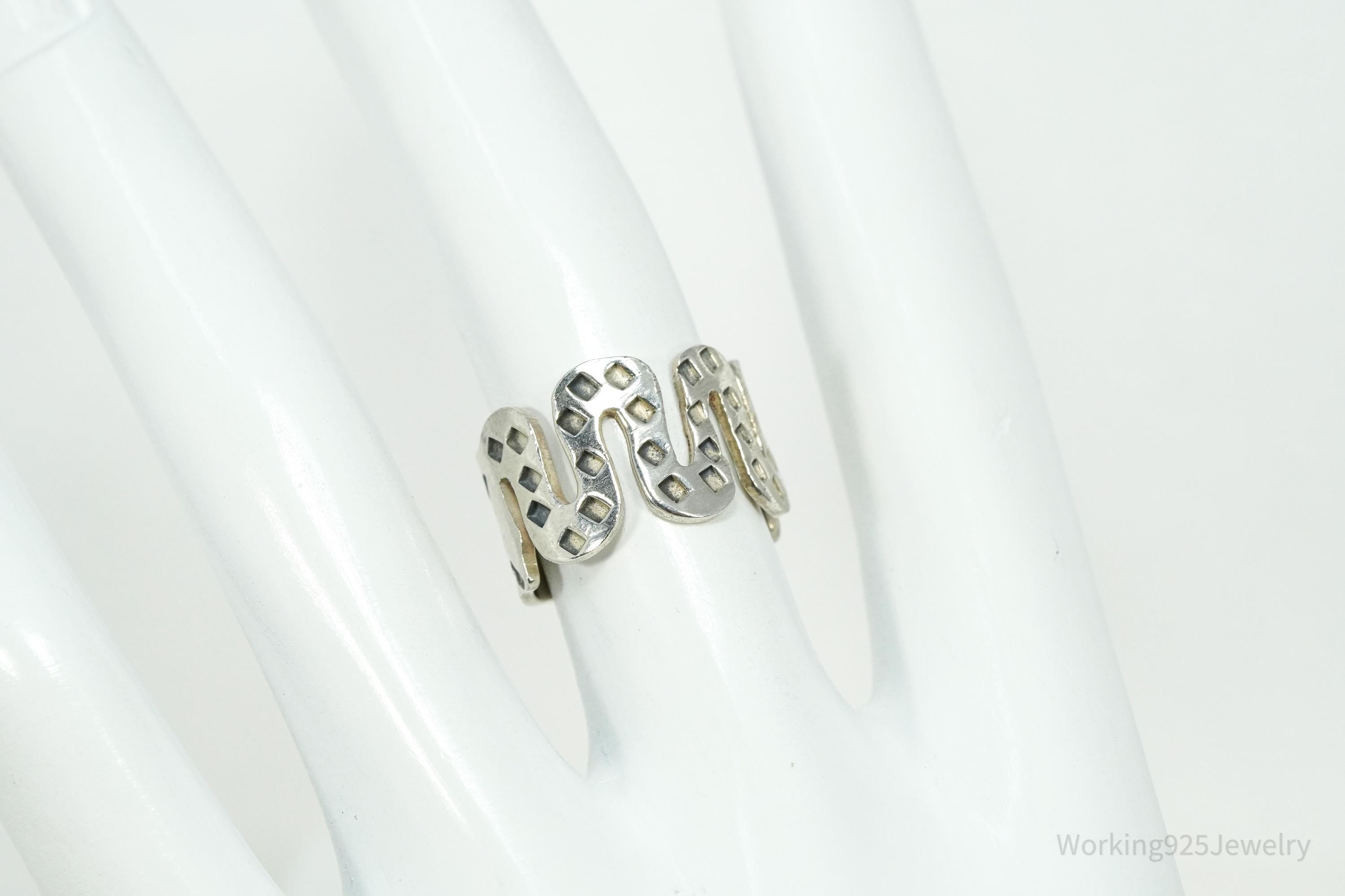 Vintage Mexican RJP Sterling Silver Ring - Size 5.5