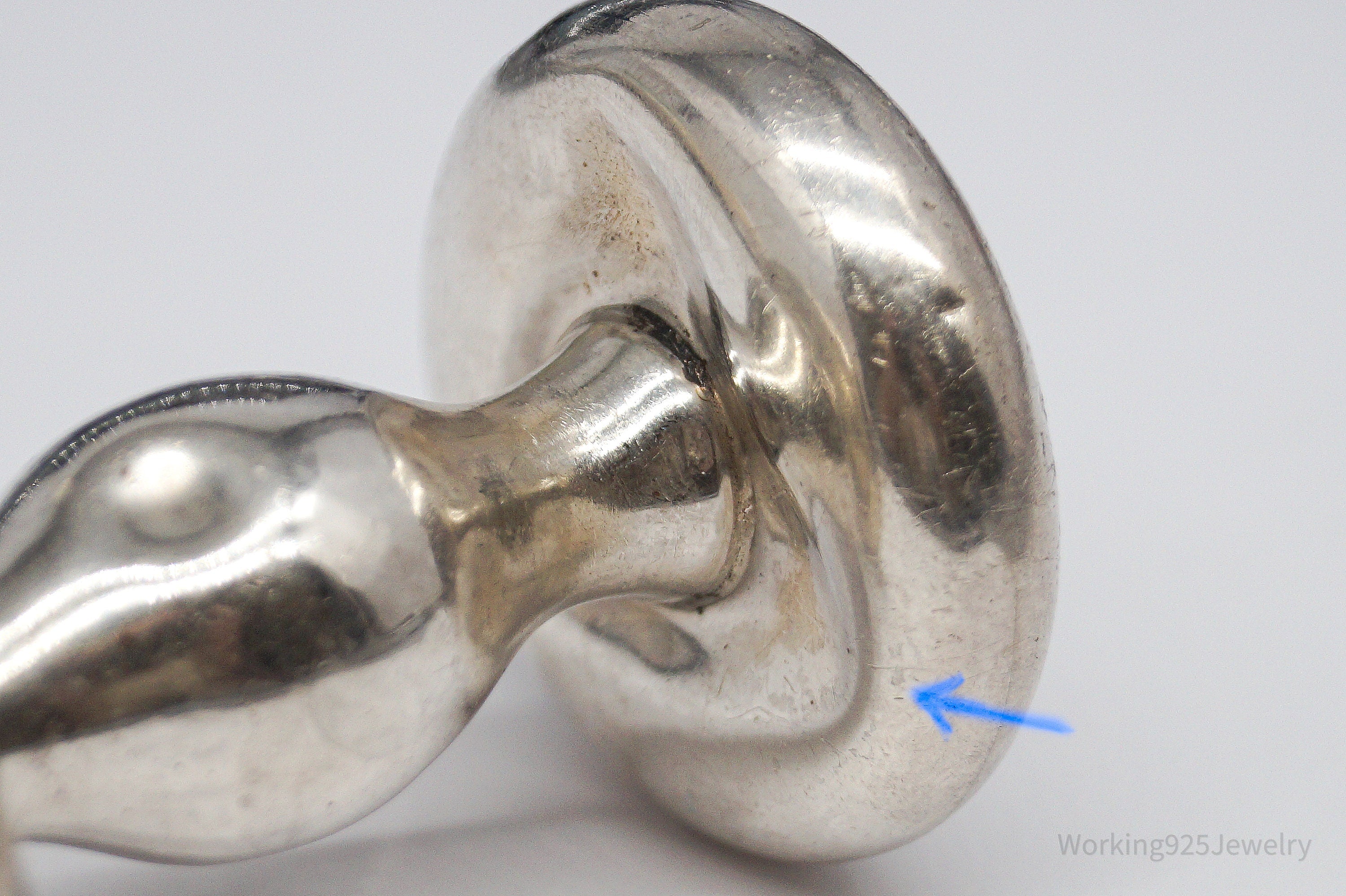 Antique Designer Towle Large Sterling Silver Baby Rattle