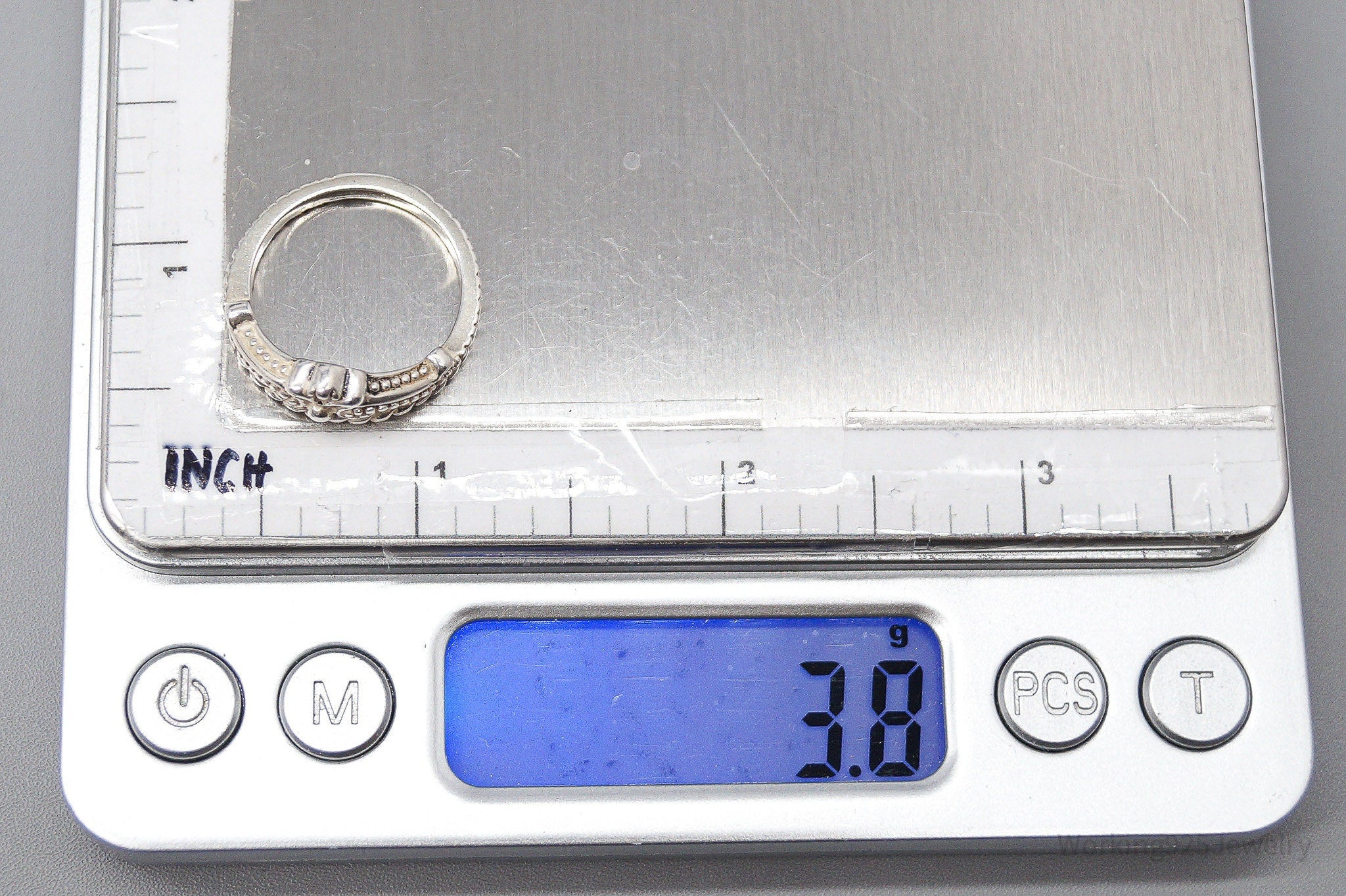 Vintage Native Designer Carolyn Pollack Relios Crown Sterling Silver Ring - Size 7