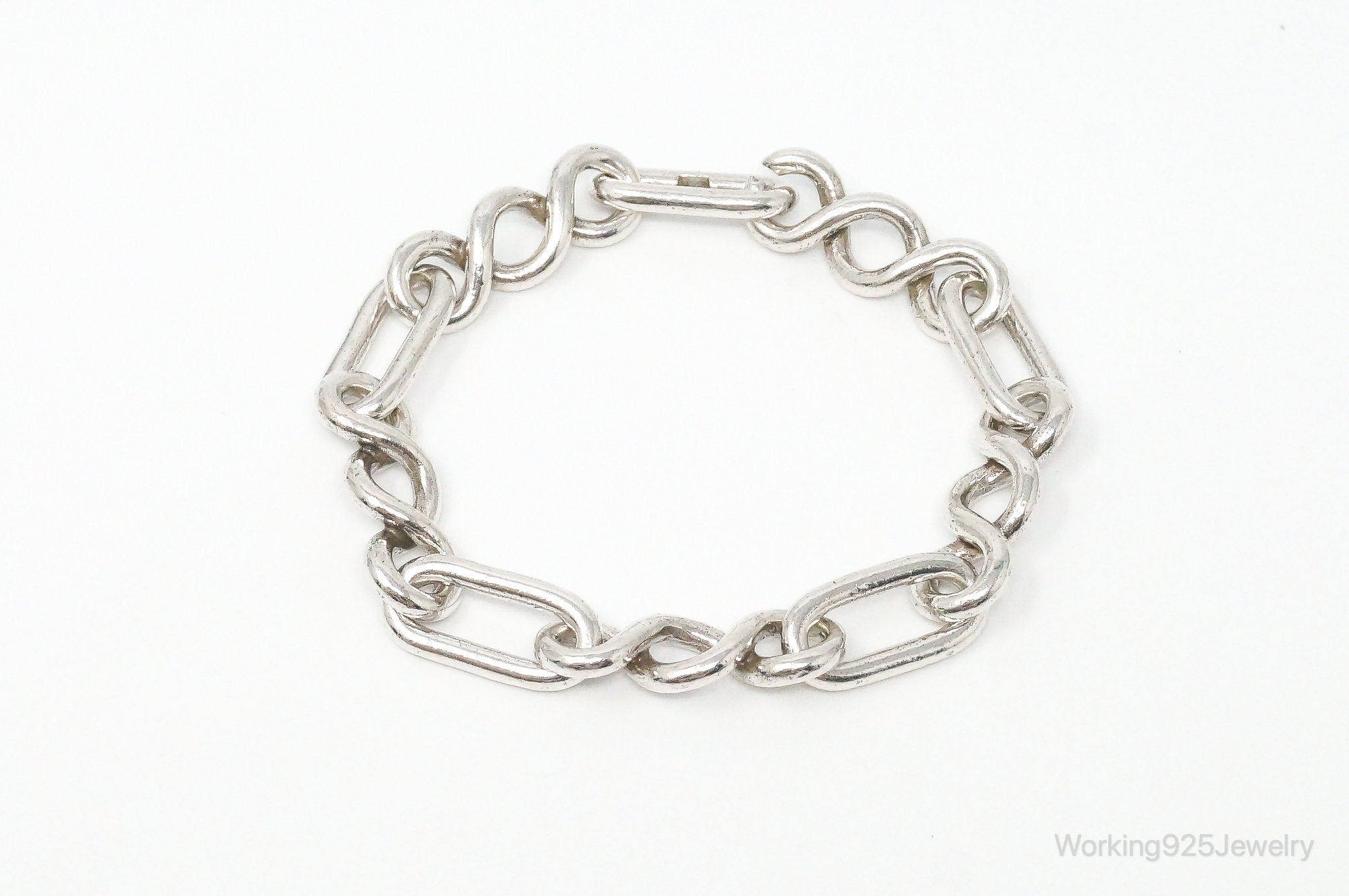 Vintage Sterling Silver Chain Link Bracelet