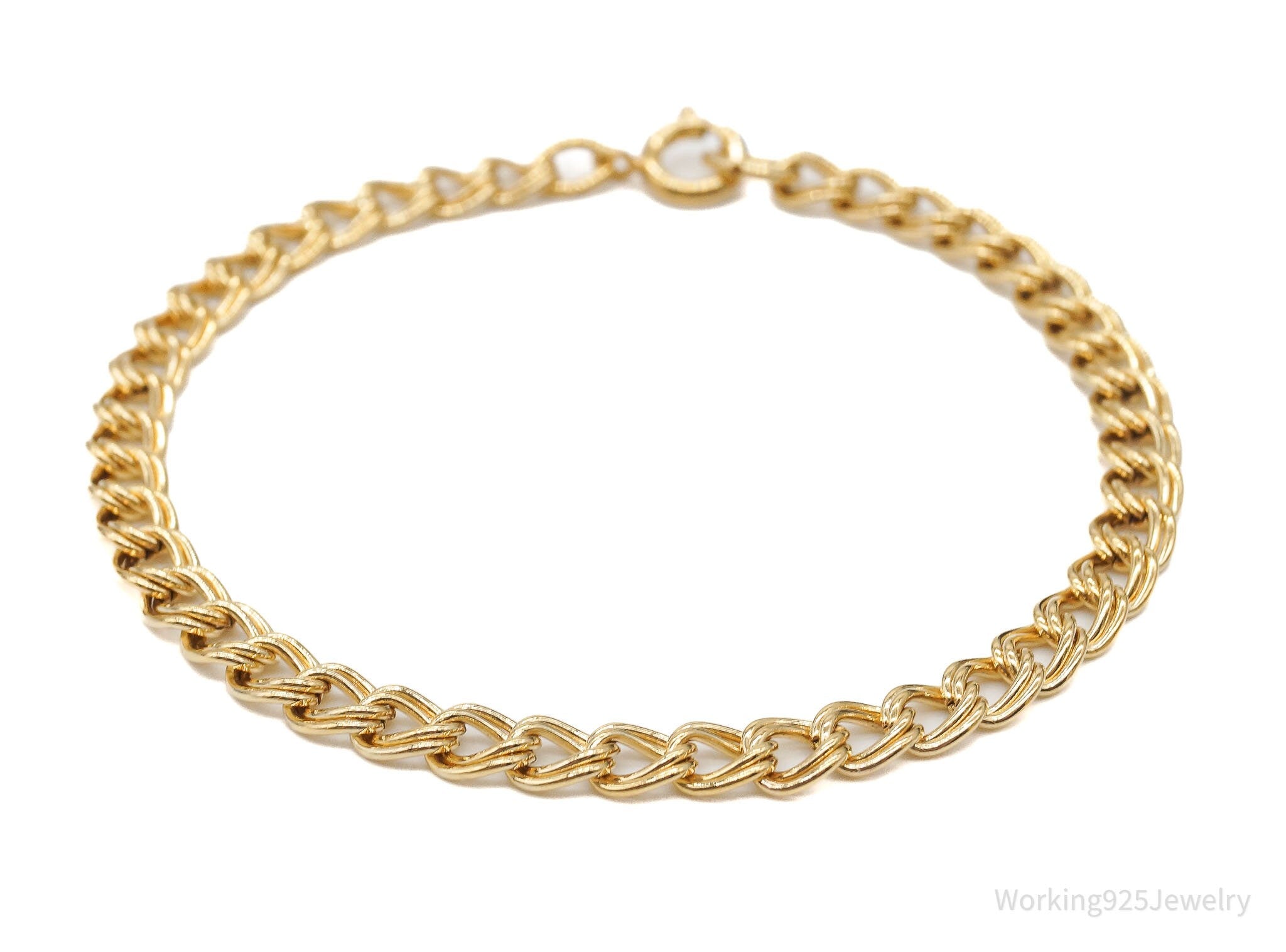 Vintage AJC Co Retro 1940s 1/20 12K Gold Filled Chain Bracelet