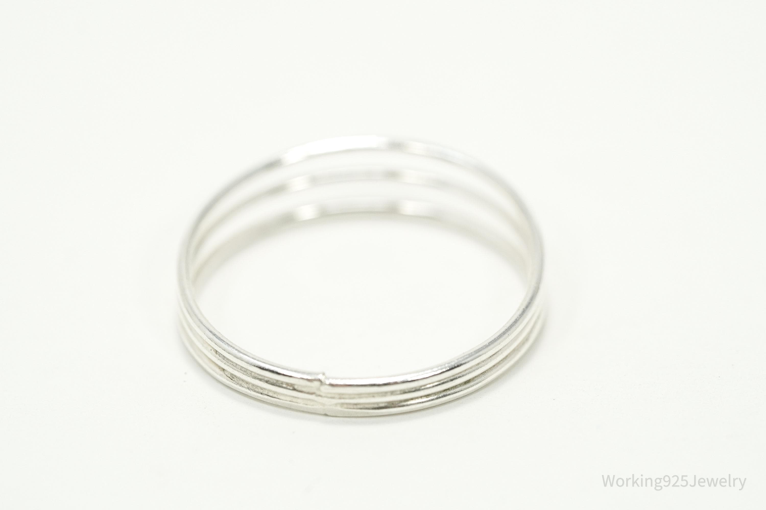 Vintage Silver Band Ring - Size 9