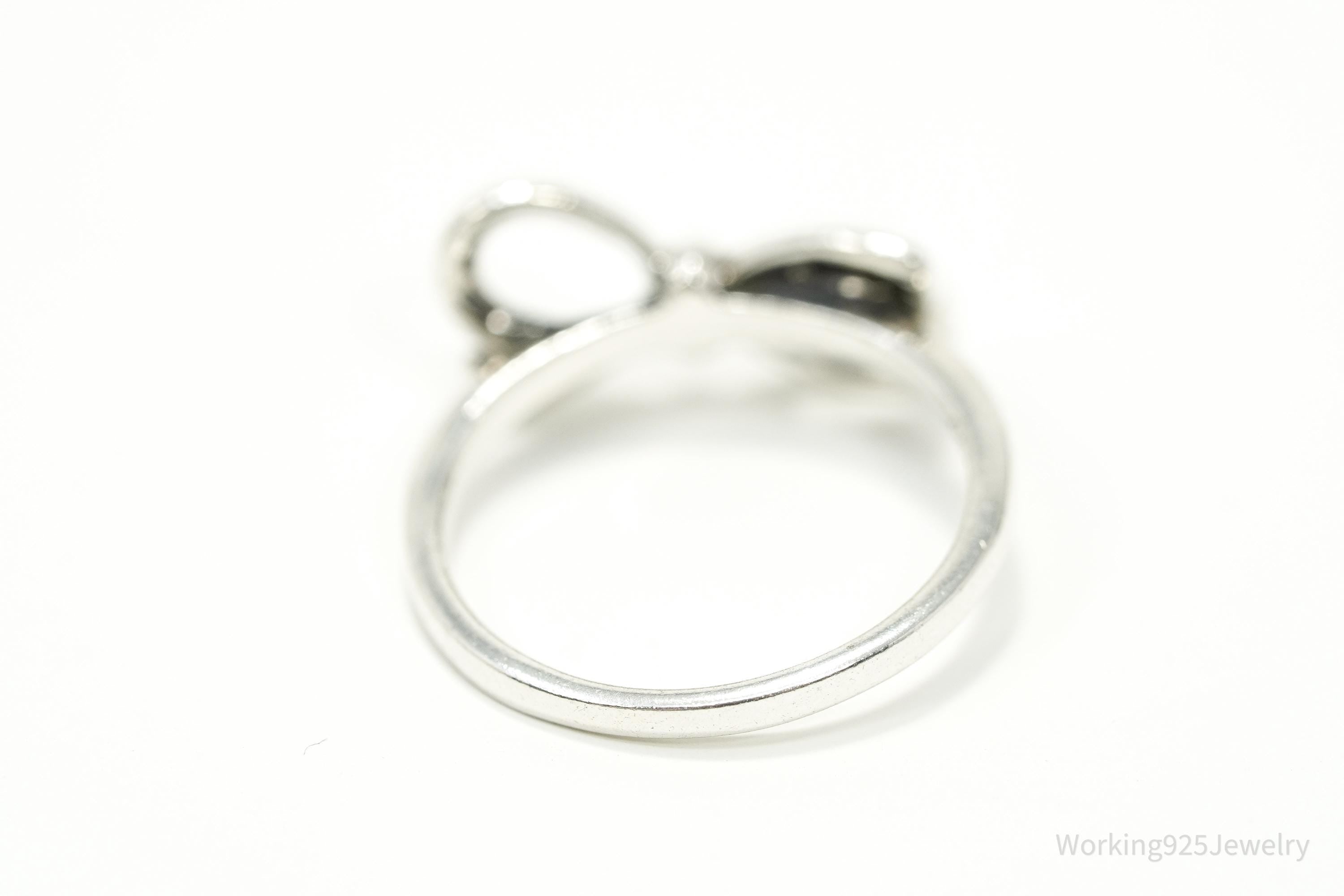 Vintage Bow Sterling Silver Ring - Size 5
