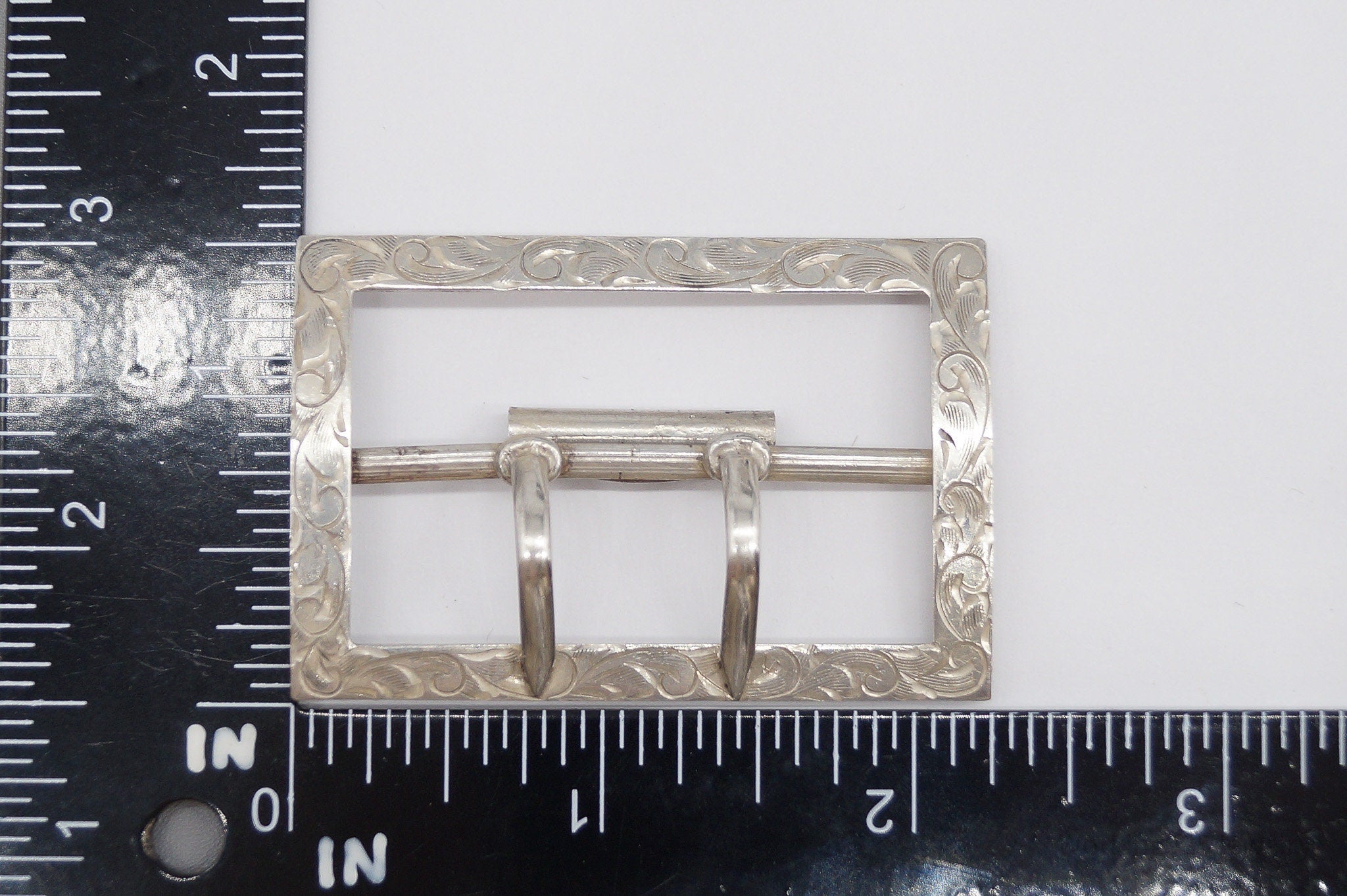 Antique 1907 Sterling Silver Belt Buckle