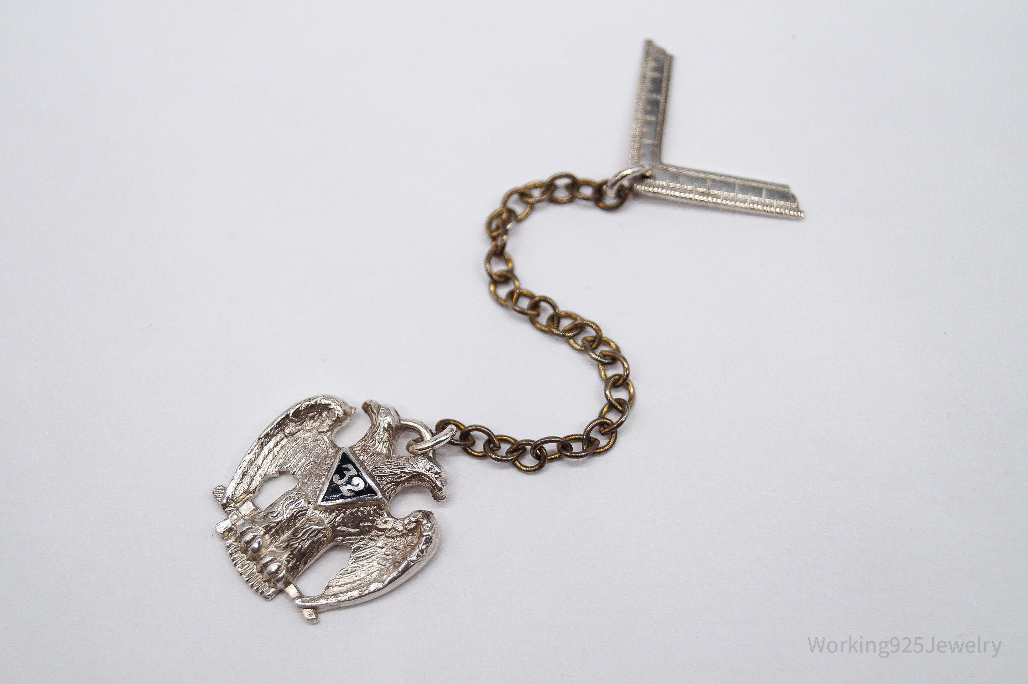 ATQ VTG Scottish Rite 32nd Degree Seattle Masons Sterling Silver Tie Tac