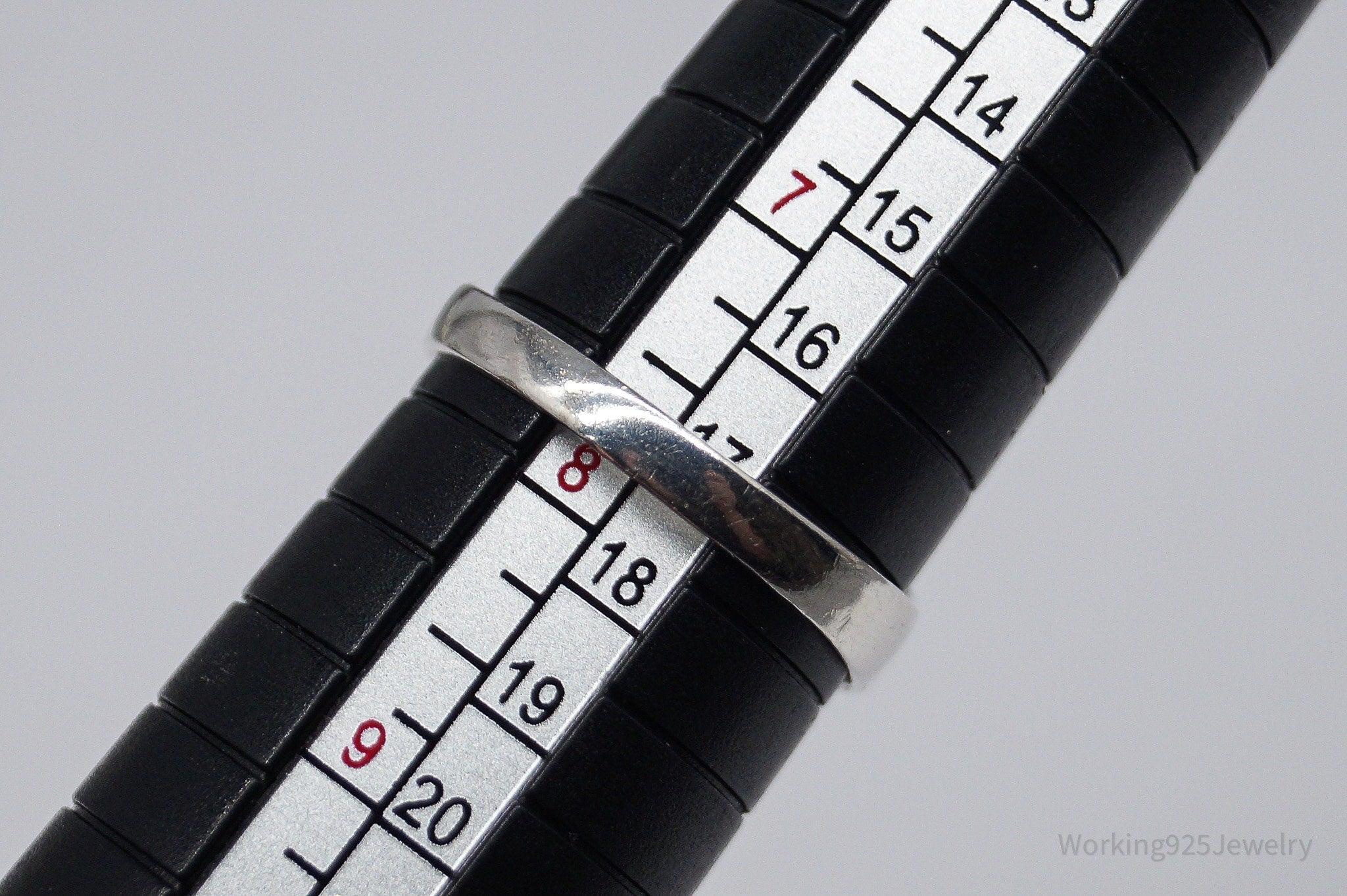 Vintage Rose Flower Sterling Silver Ring - Size 7.75