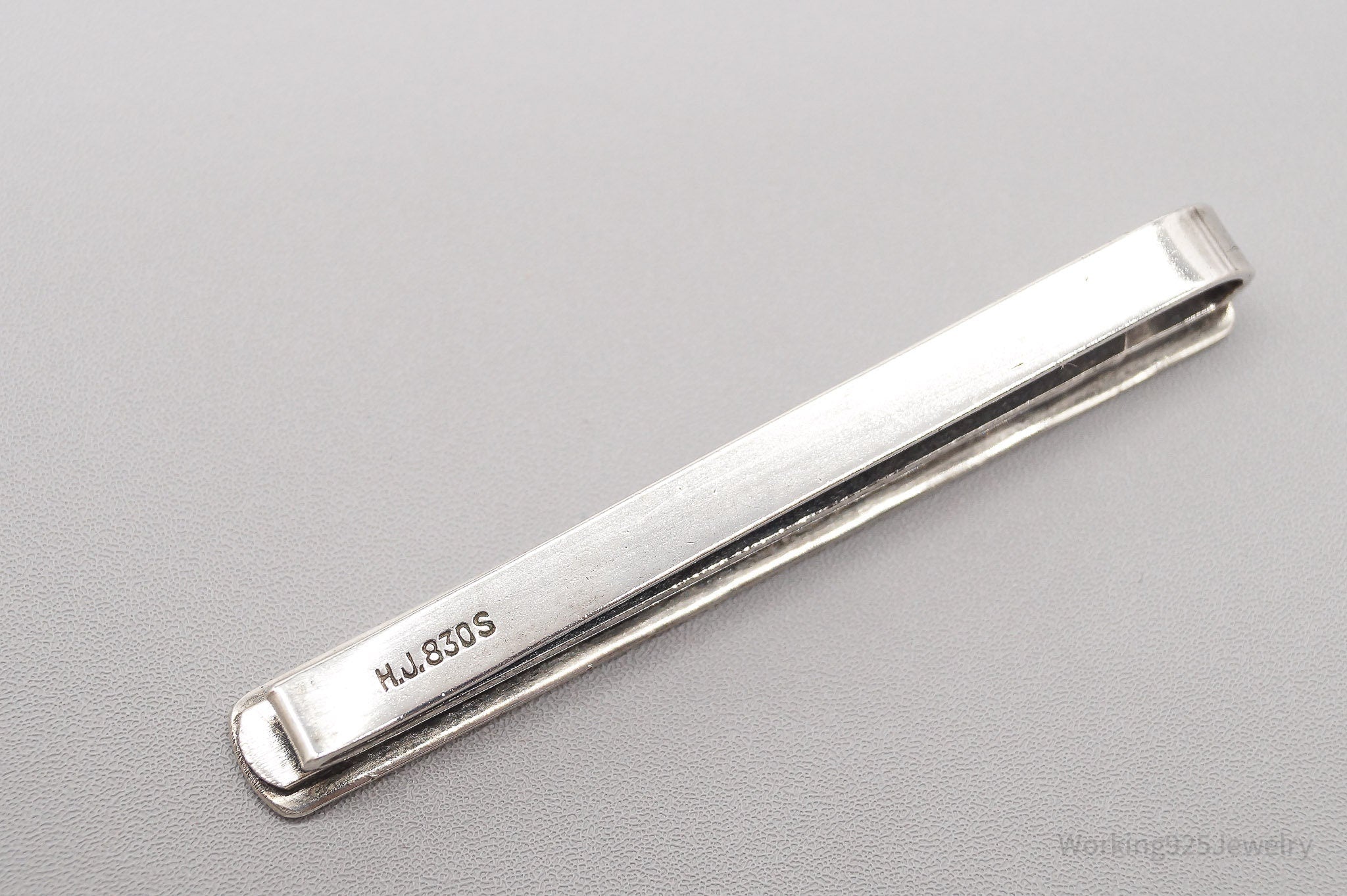 RARE Vintage Danish Modernist Hans Jensen 830S Silver Clip