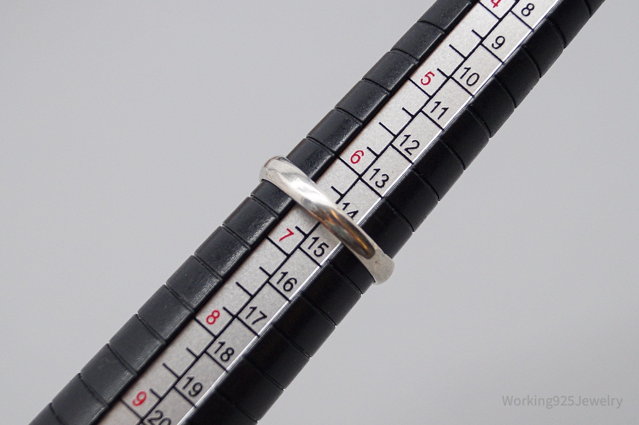 Vintage Blue Topaz Sterling Silver Ring - Size 6.5