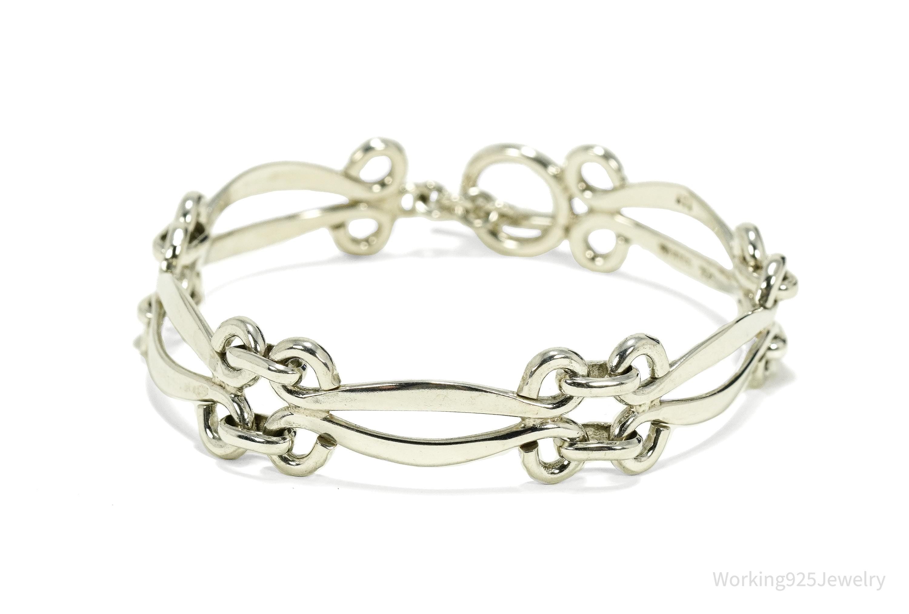 Vintage Mexico ATI Sterling Silver Bracelet - 7.25"