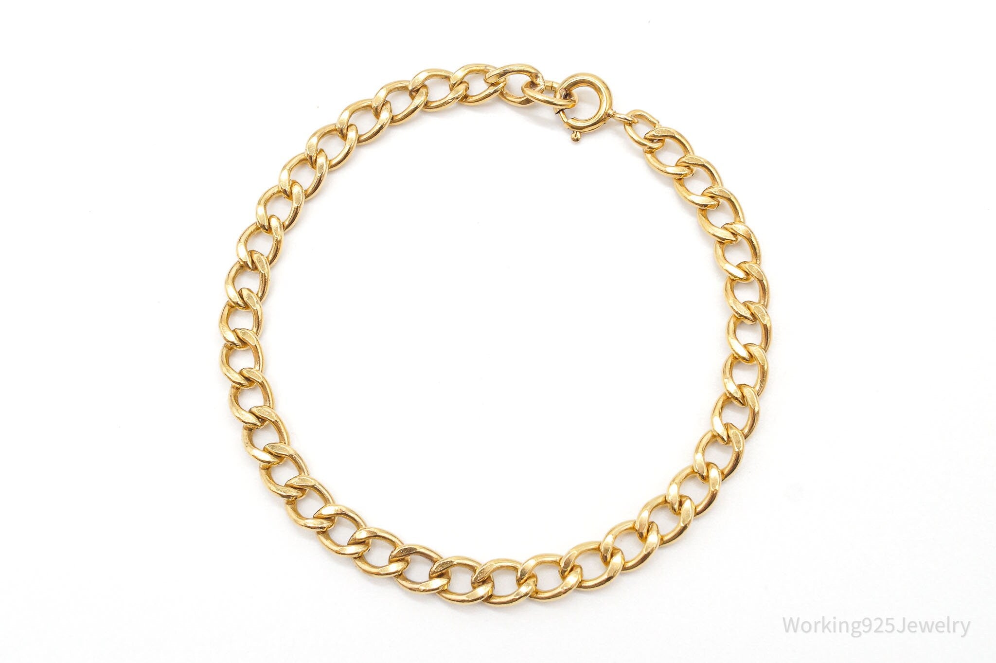 Vintage AJC Co Retro 1960s 1/20 12K Gold Filled Chain Bracelet