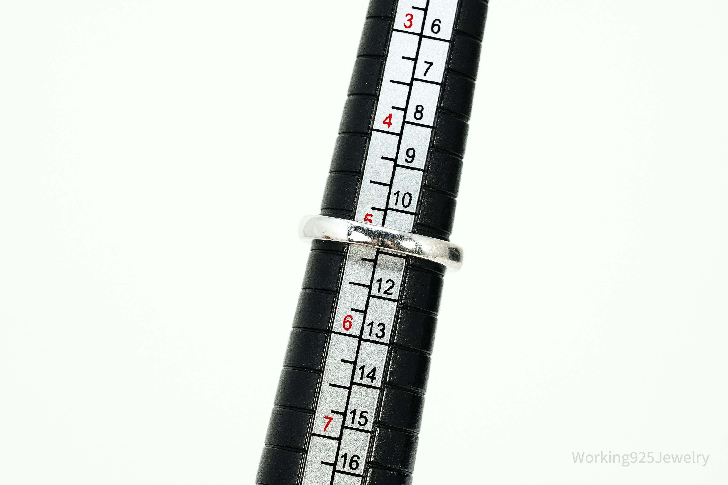 PAJ Cubic Zirconia Sterling Silver Ring - Size 5