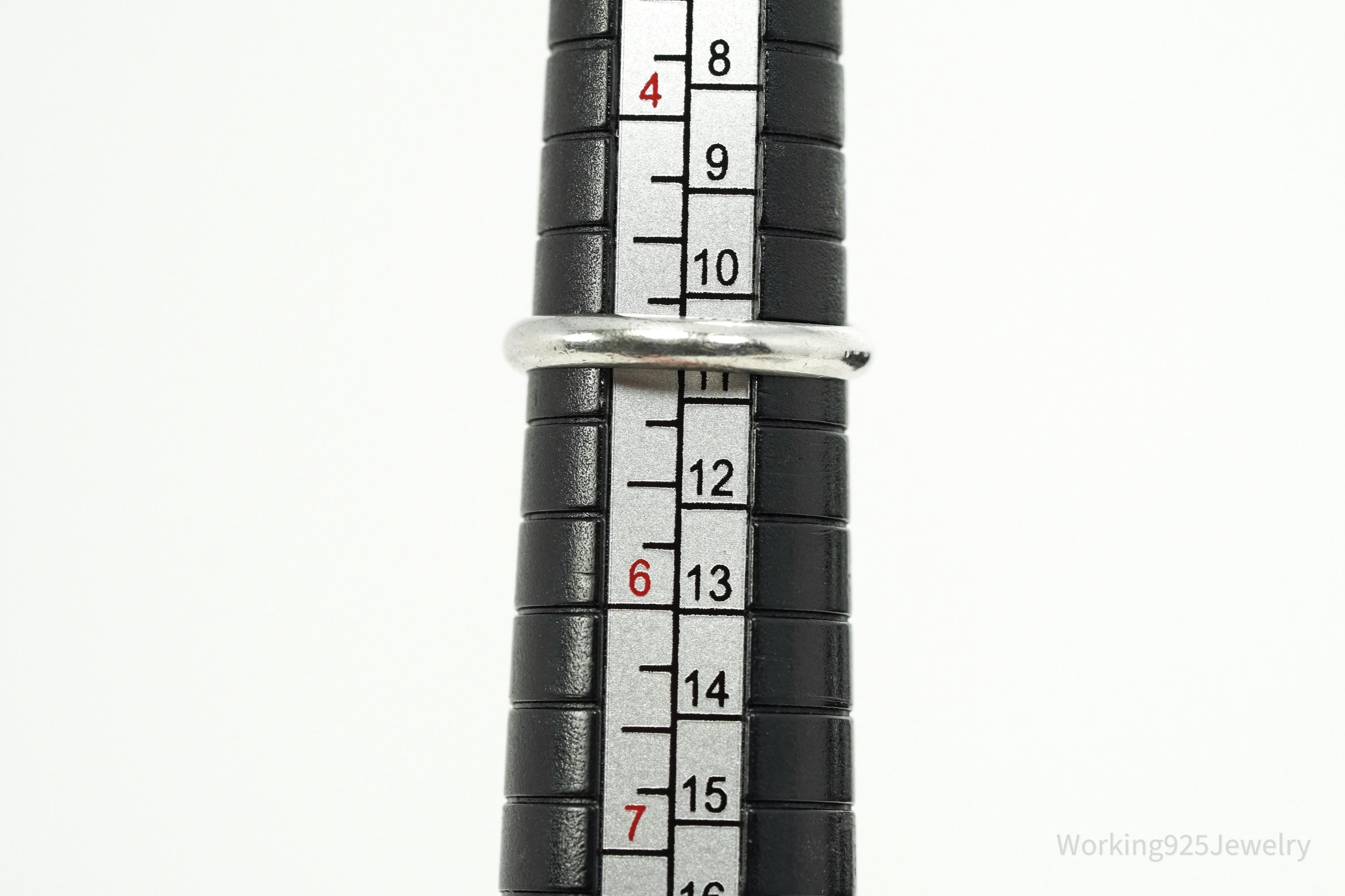 Vintage Native American Pink Mother Of Pearl Sterling Silver Ring Size 5