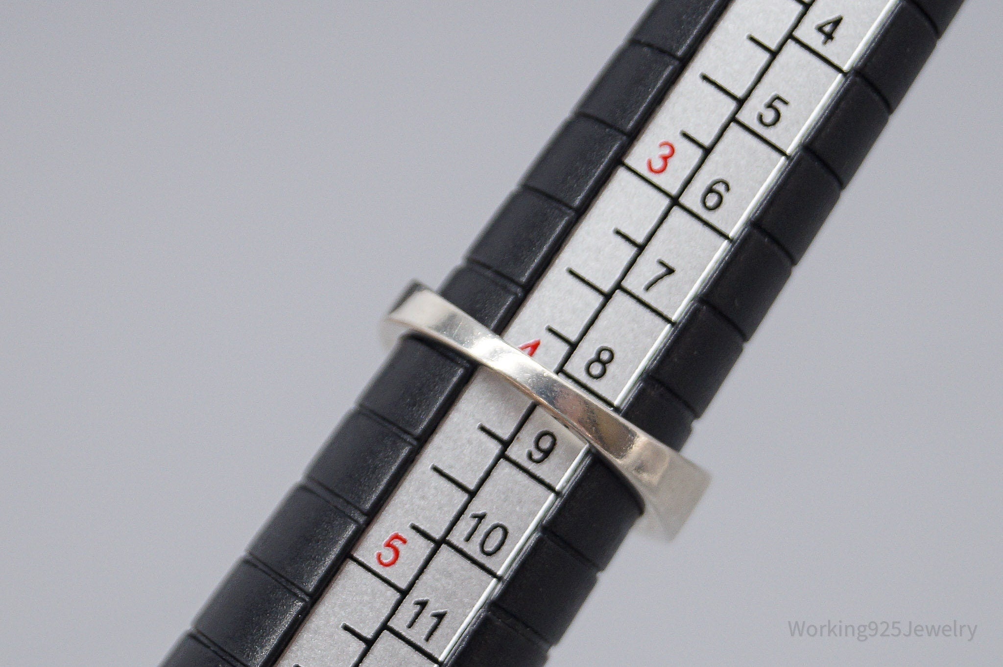 Vintage Diamonique Cubic Zirconia Sterling Silver Ring - Size 4