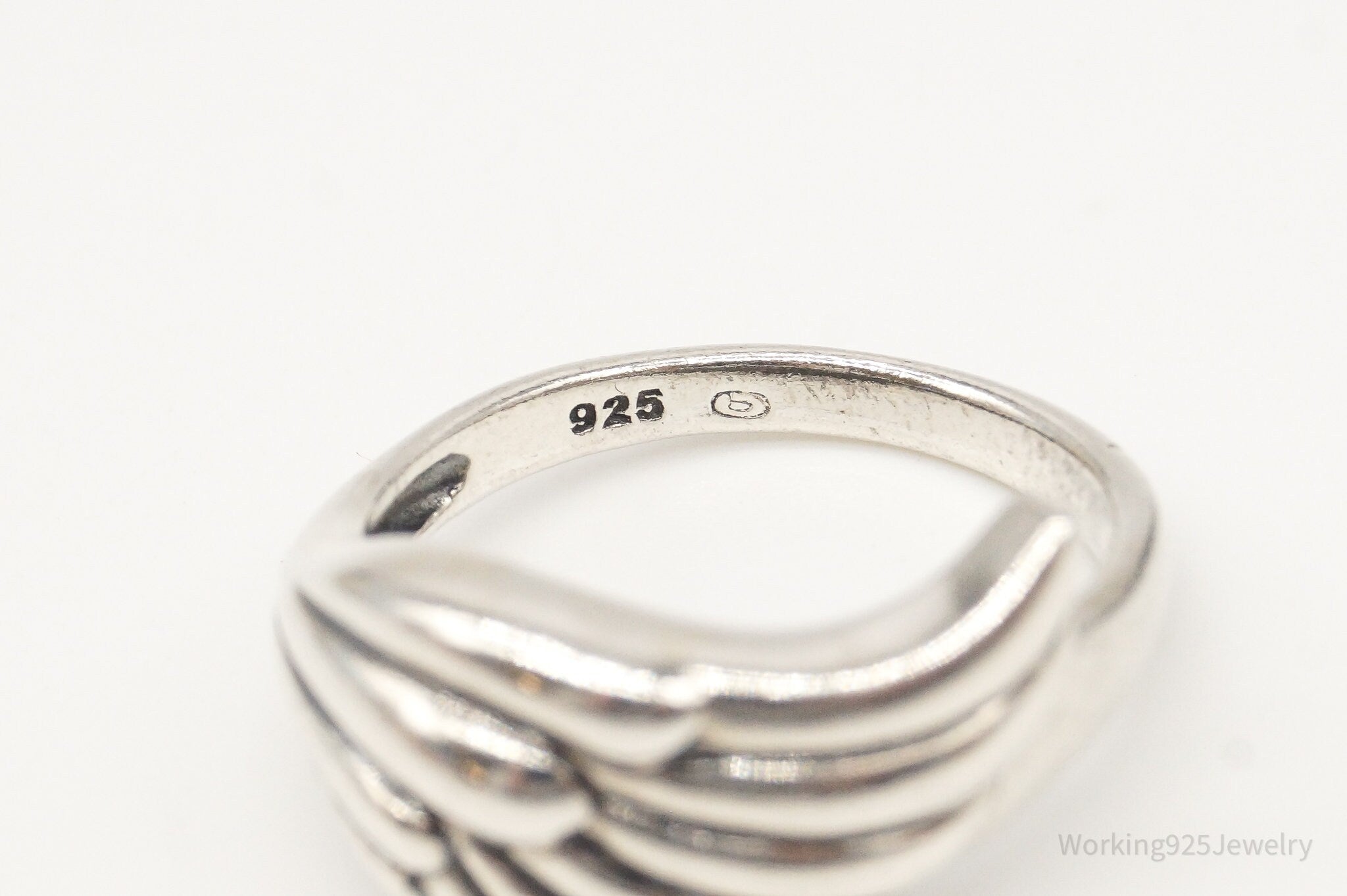 Vintage Wing Sterling Silver Ring -Size 7