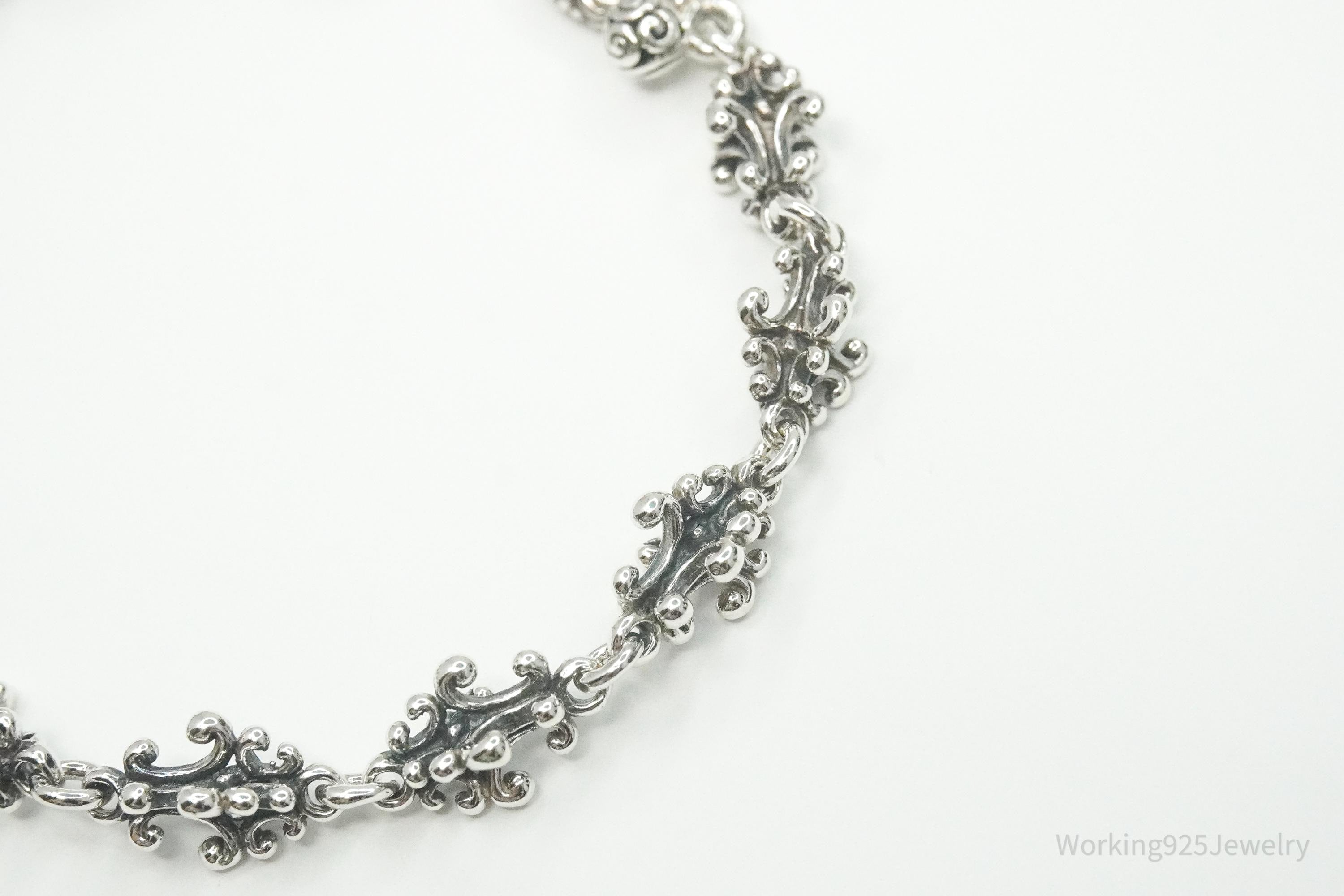 Novica Indonesia NV Balinese Crest Sterling Silver Toggle Bracelet - 7 5/8"