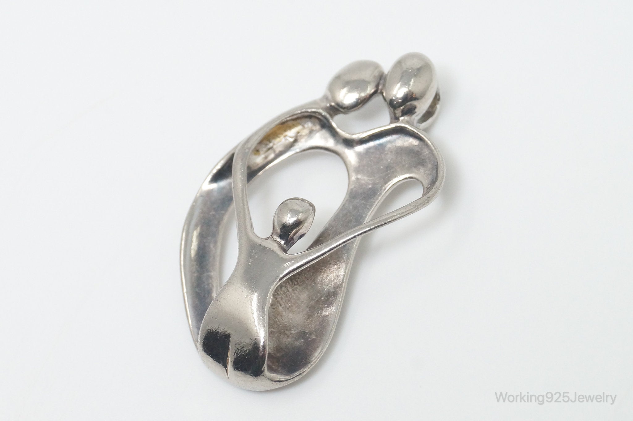 Vintage Native American Carolyn Pollack Relios Family Sterling Silver Pendant