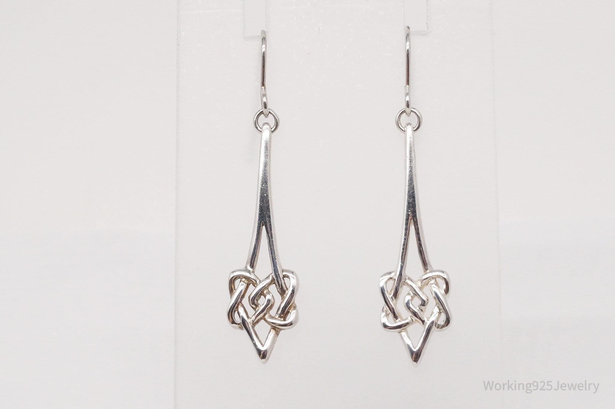 Vintage Celtic Knot Sterling Silver Earrings