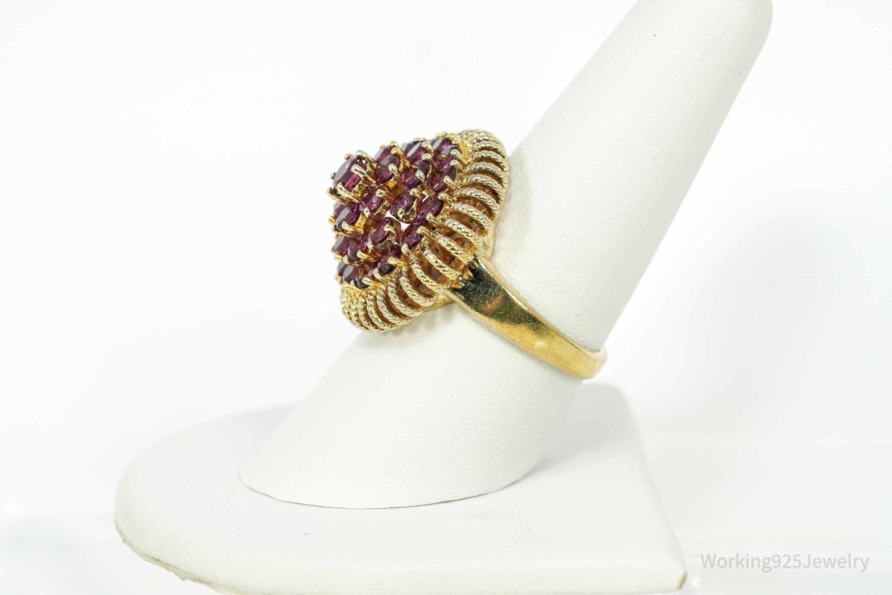 Pink Tourmaline 18K Yellow Gold Over Sterling Silver Ring - Size 8.25