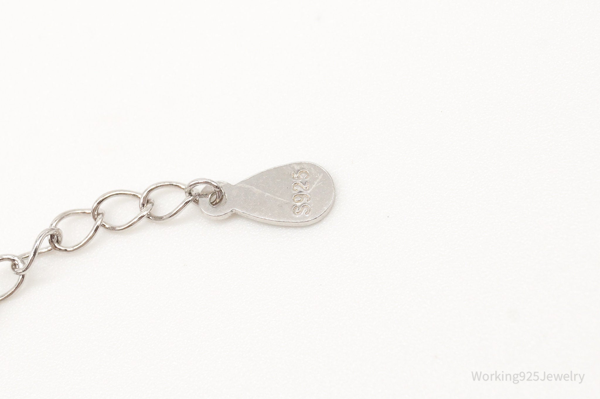 Designer "I love you to the moon & Back" Pearl Sterling Silver Bracelet